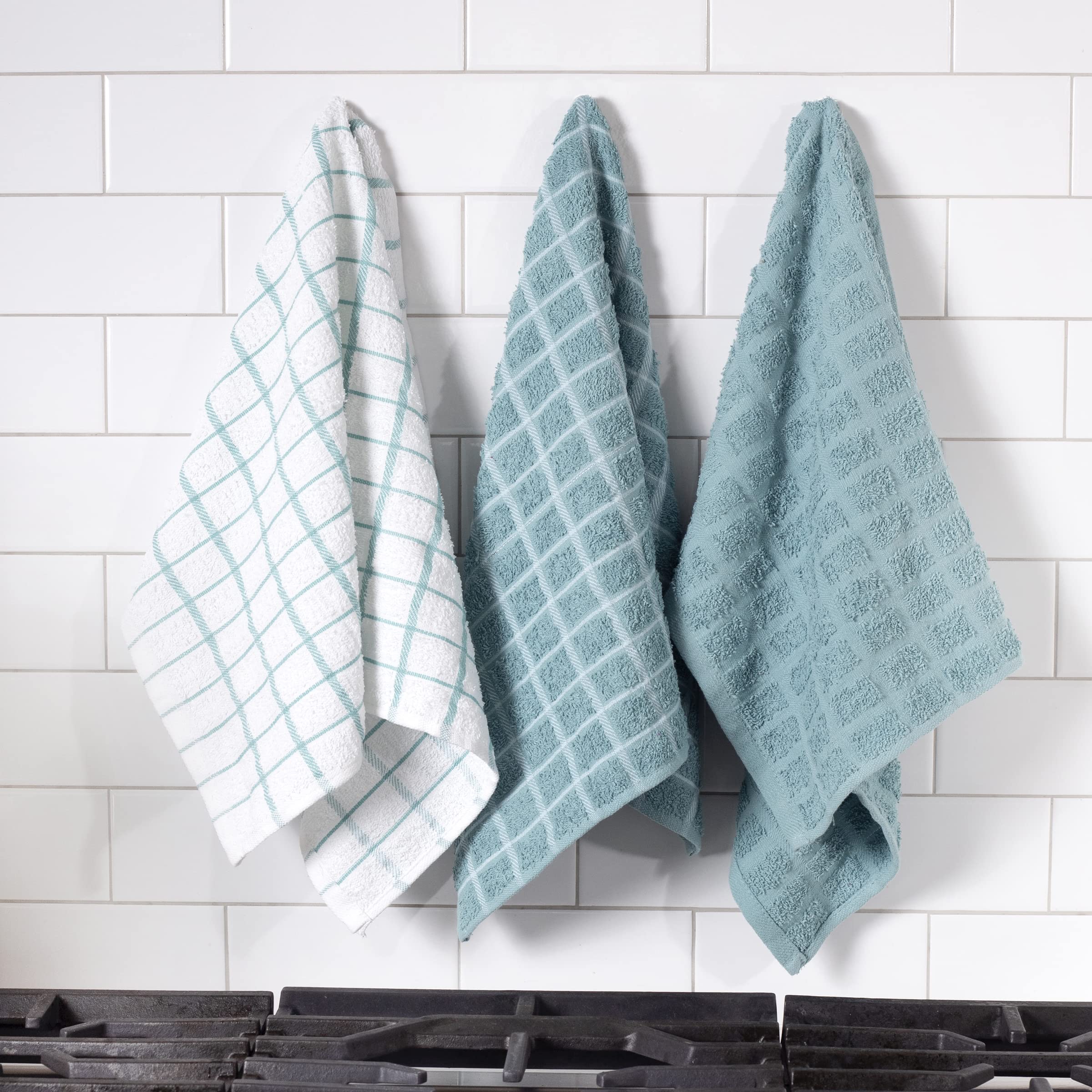 Ritz 100% Cotton Terry Kitchen Dish Towel, 25'' X 15'', Dew