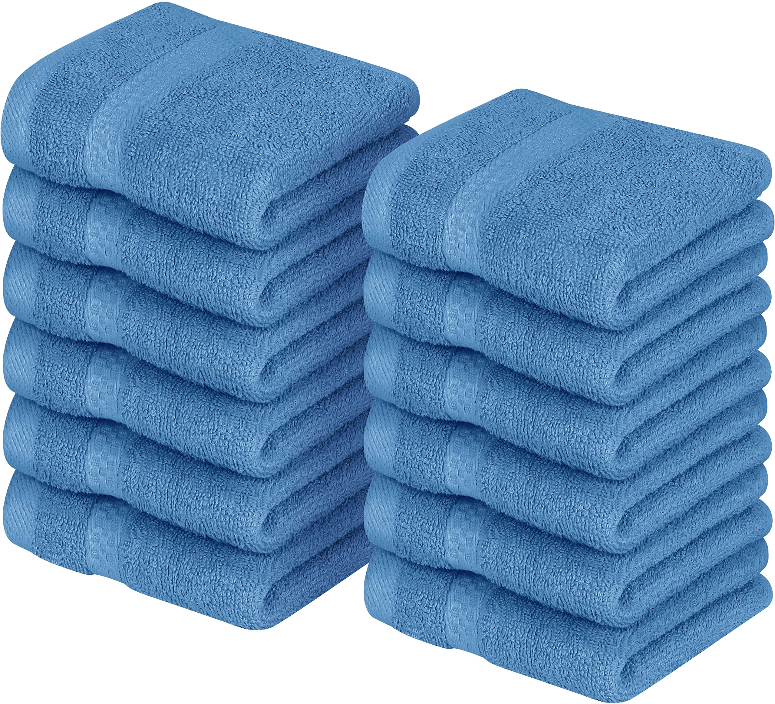 Utopia Towels 12 Pack Premium Wash Cloths Set (12 X 12 Inches) 100% Cotton Ring Spun, Highly Absorbent And Soft Feel Essential W