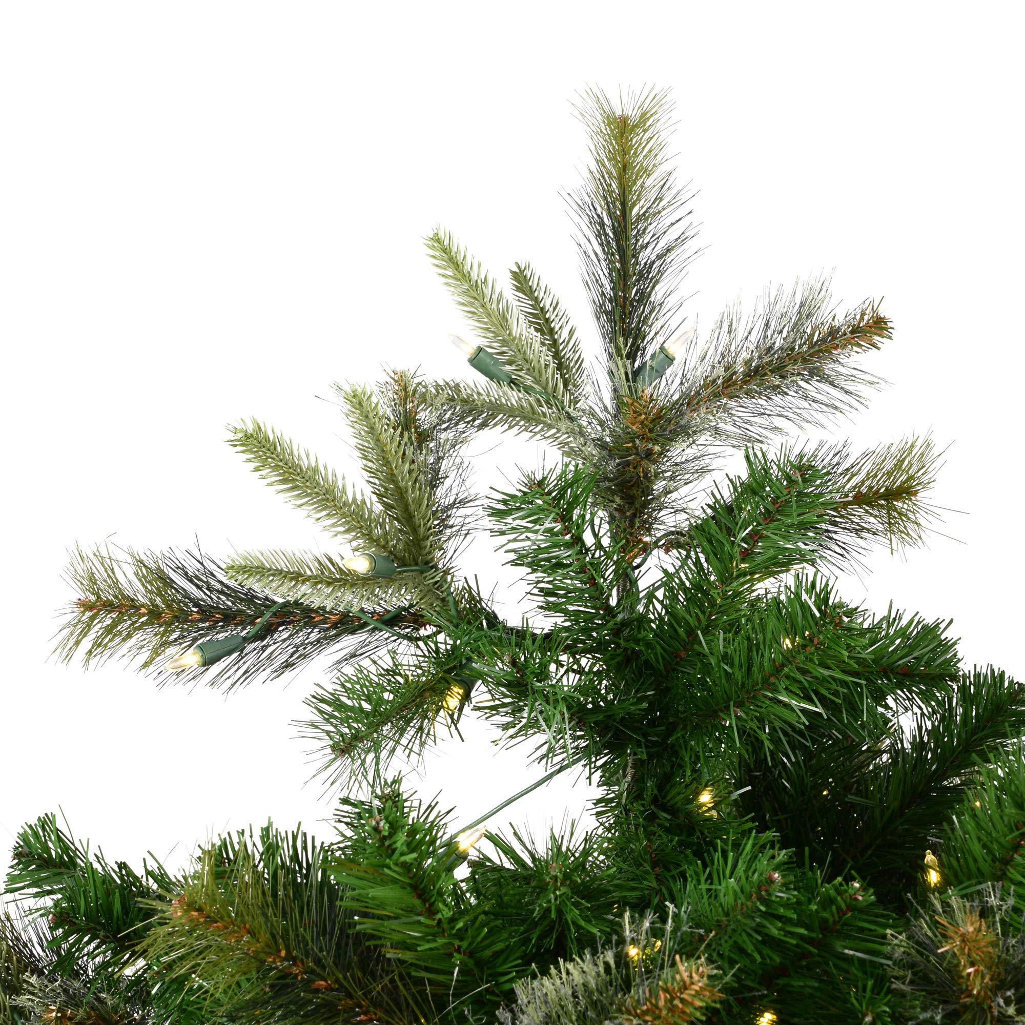 Vickerman 4.5' Cashmere Pine Artificial Christmas Tree, Warm White Dura-Lit LED Lights - Faux Christmas Tree - Seasonal Indoor H