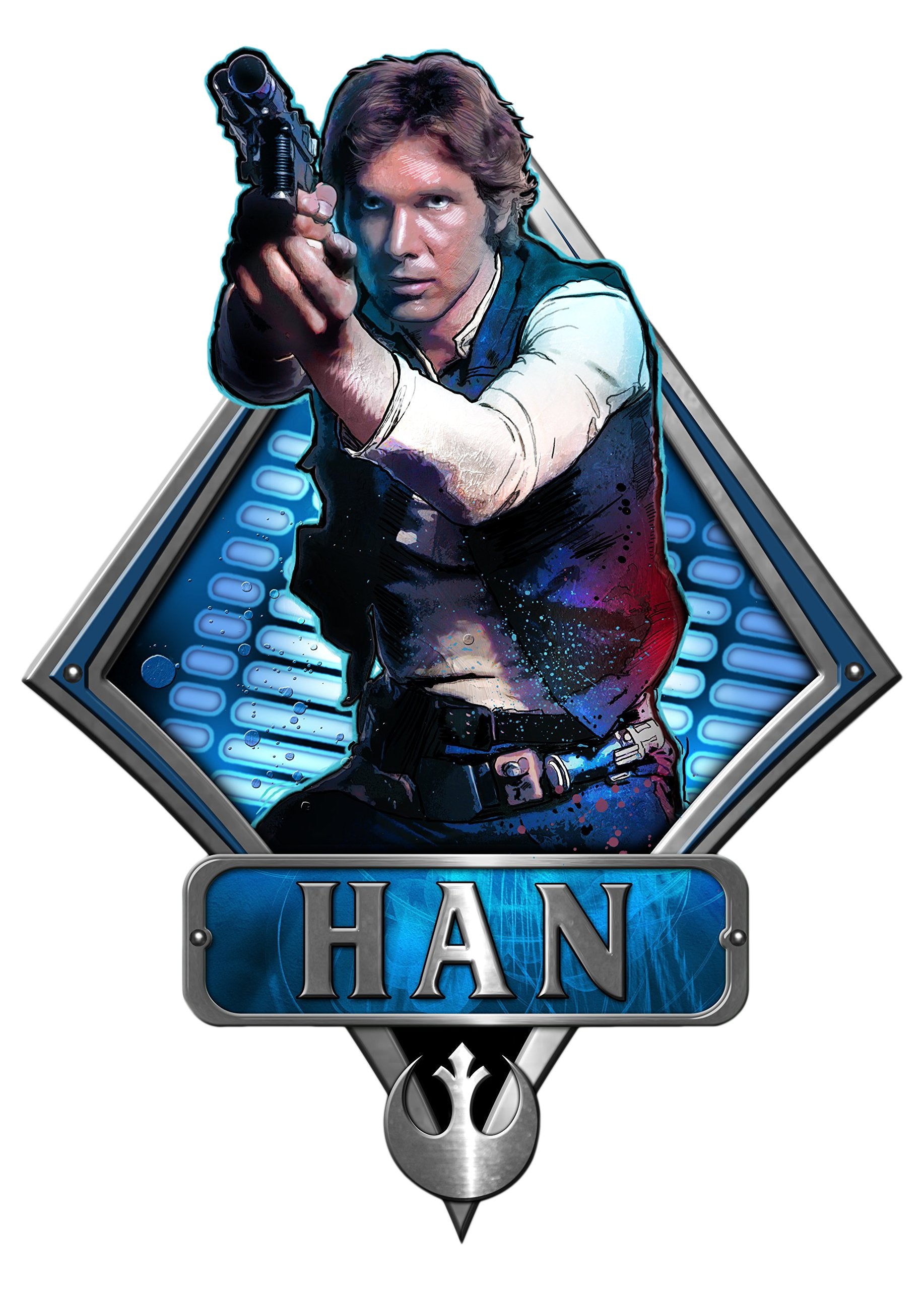 Star Wars Han Solo 13 Inch Die cut Wood Wall Art