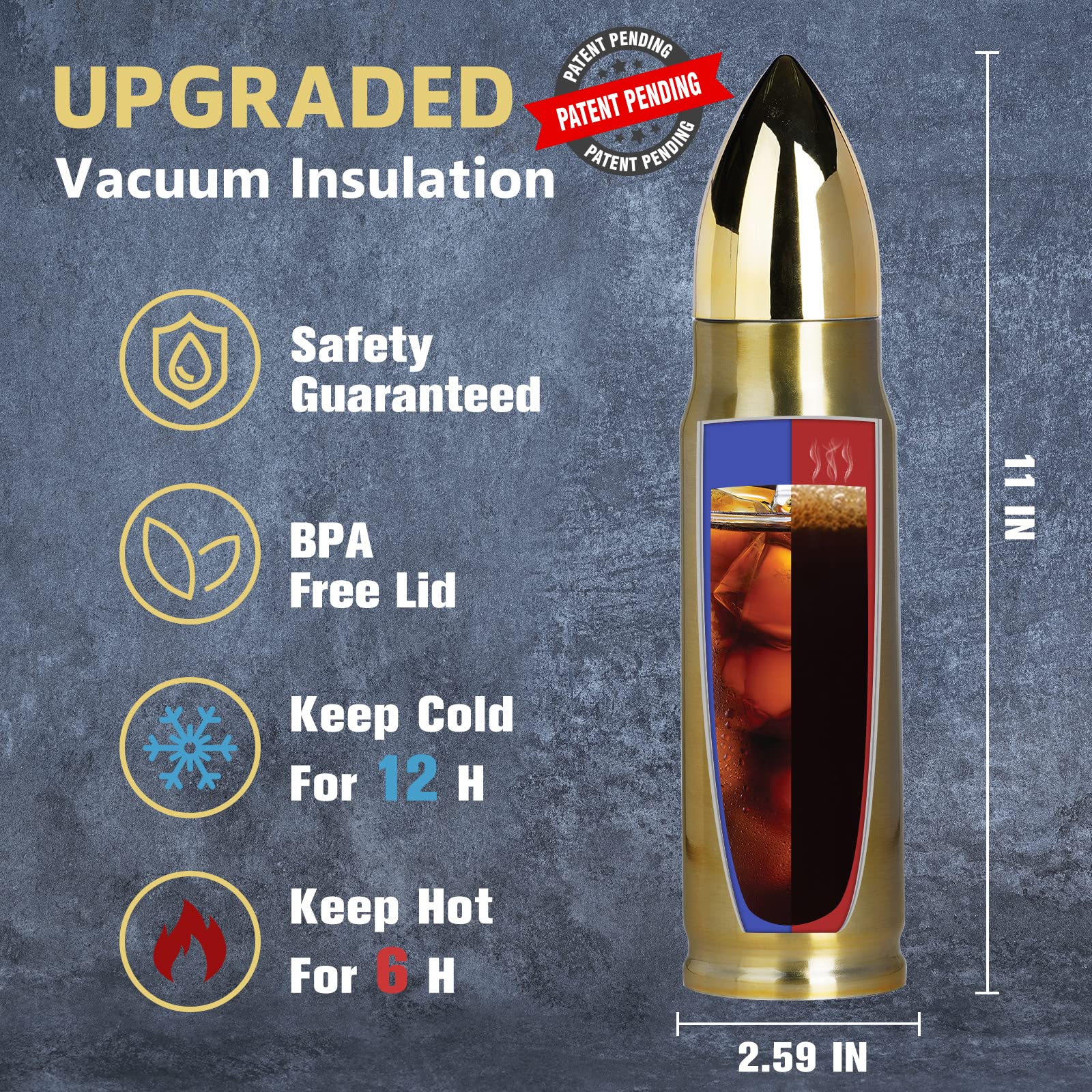 Fathers Day Dad Gifts From Daughter Son Kids - 17Oz Tumbler For Dad -Unique Gag Gifts For Men Who Have Everything - Happy Father