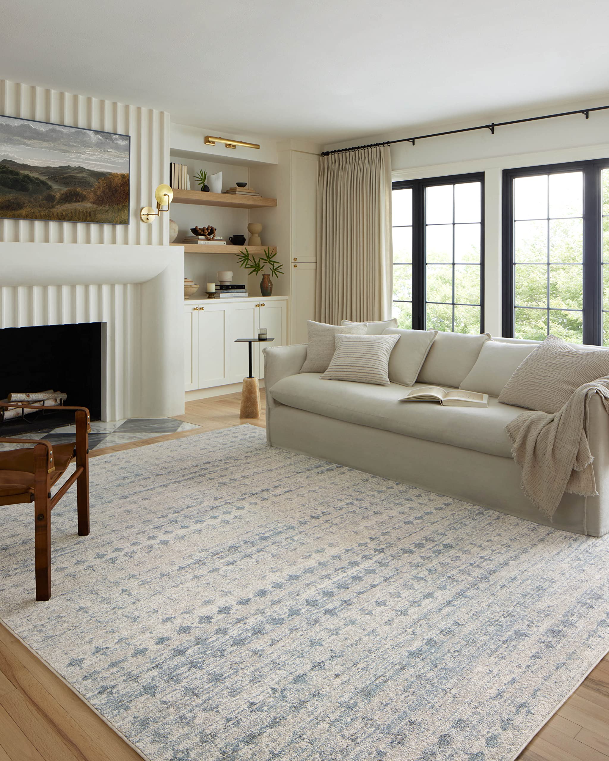 Loloi II Kamala Collection KAM-04 Sky/Dove 9-2 x 13 Area Rug