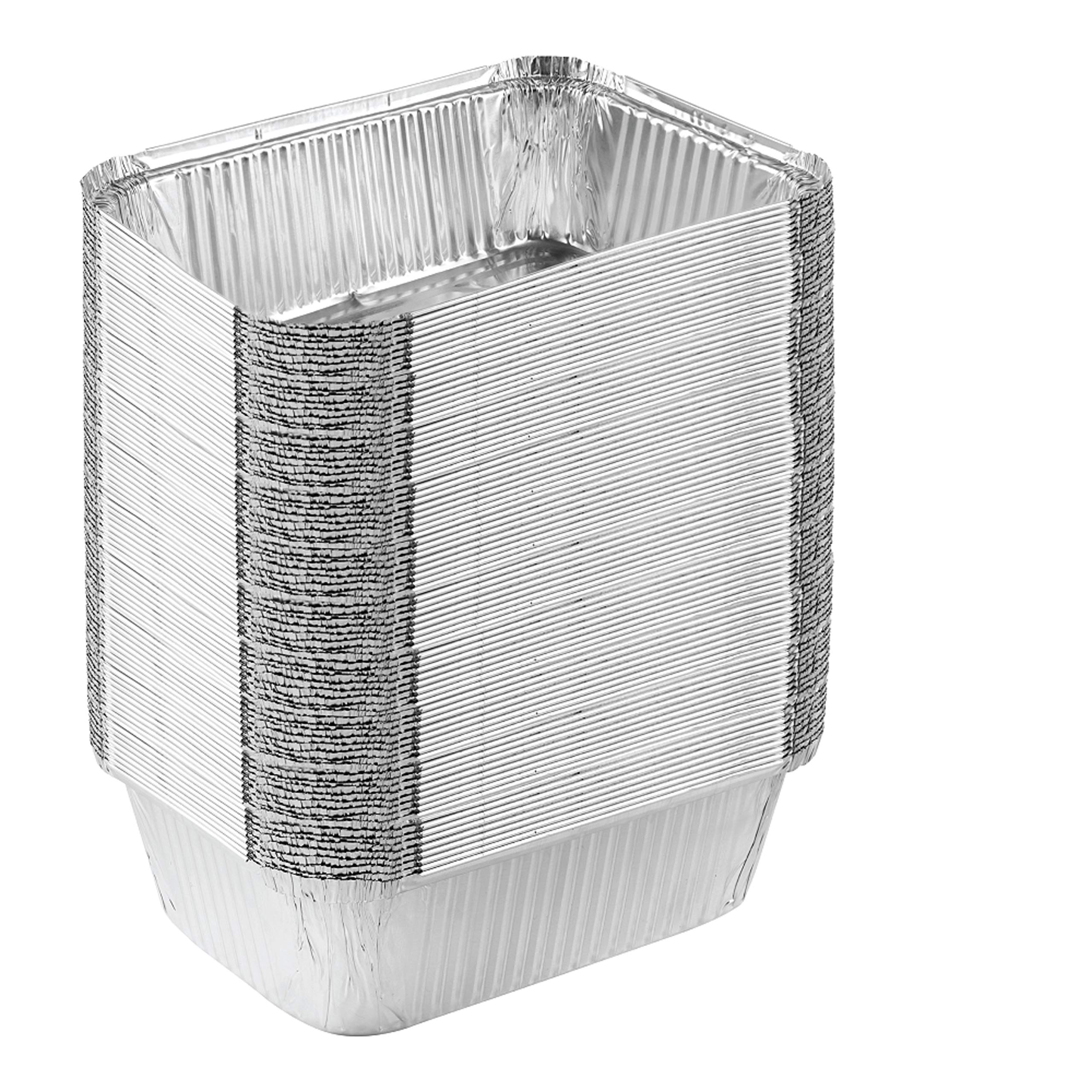 Plasticpro Disposable 5 Lb Aluminum Takeout Tin Foil Baking Pans 7'' X 10'' X 3'' Inch Bakeware - Cookware Perfect For Baking Ca