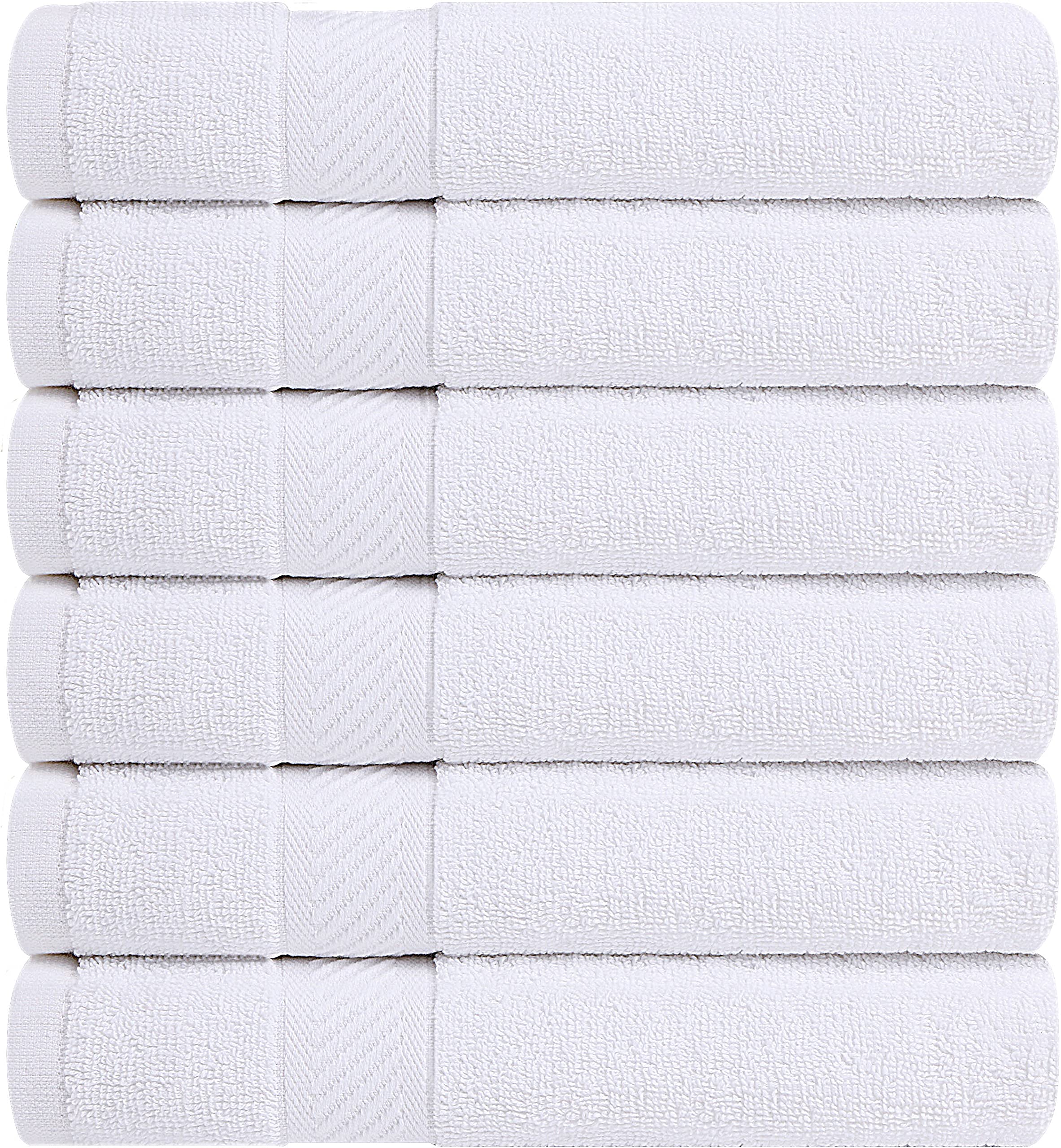 Utopia Towels 6 Pack Small Bath Towel Set, 100% Ring Spun Cotton (22 X 44 Inches) Lightweight And Highly Absorbent Quick Drying