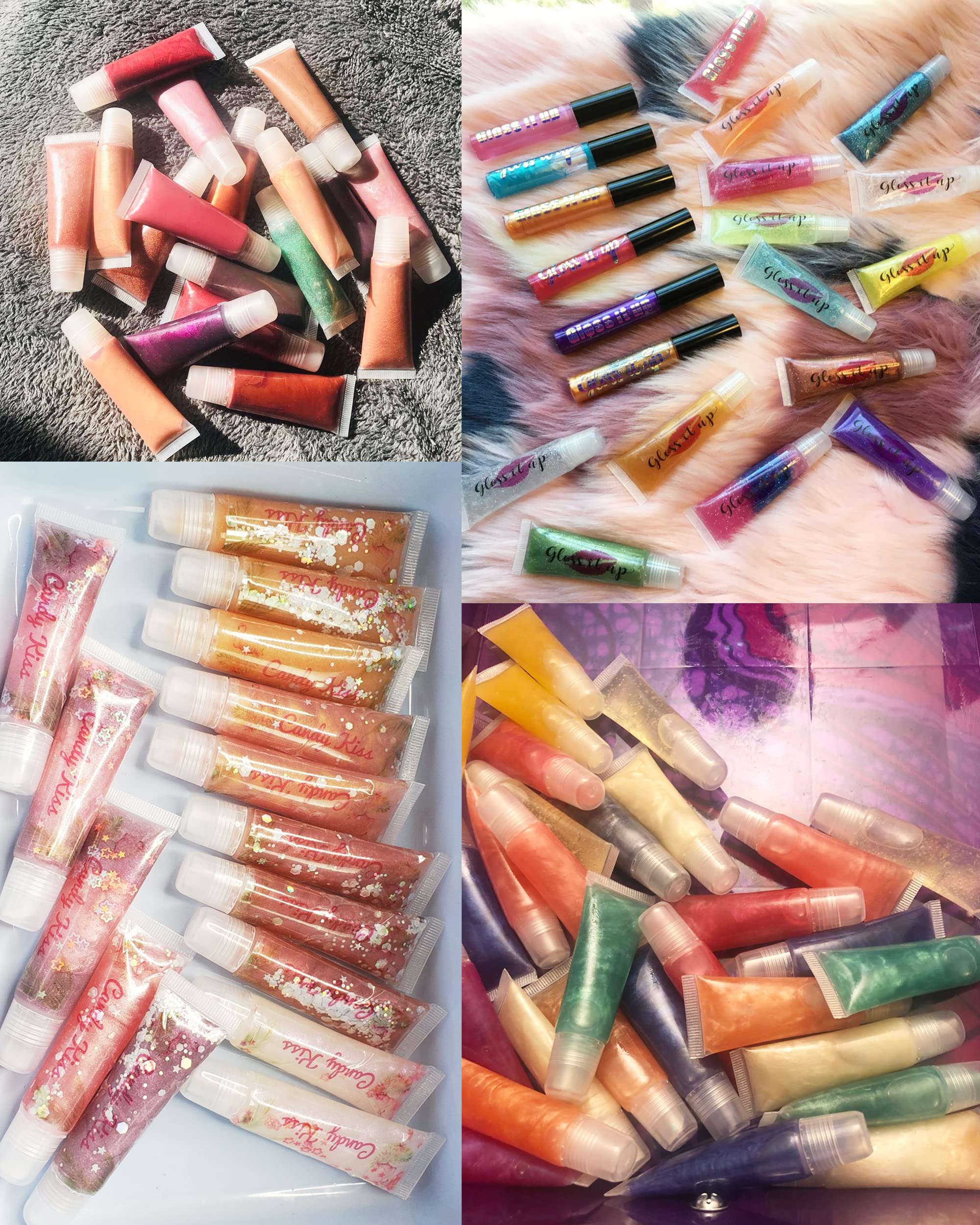 Honbay 10PCS 8ml Refillable Clear Empty Lip Gloss Balm Containers Soft Empty Tubes