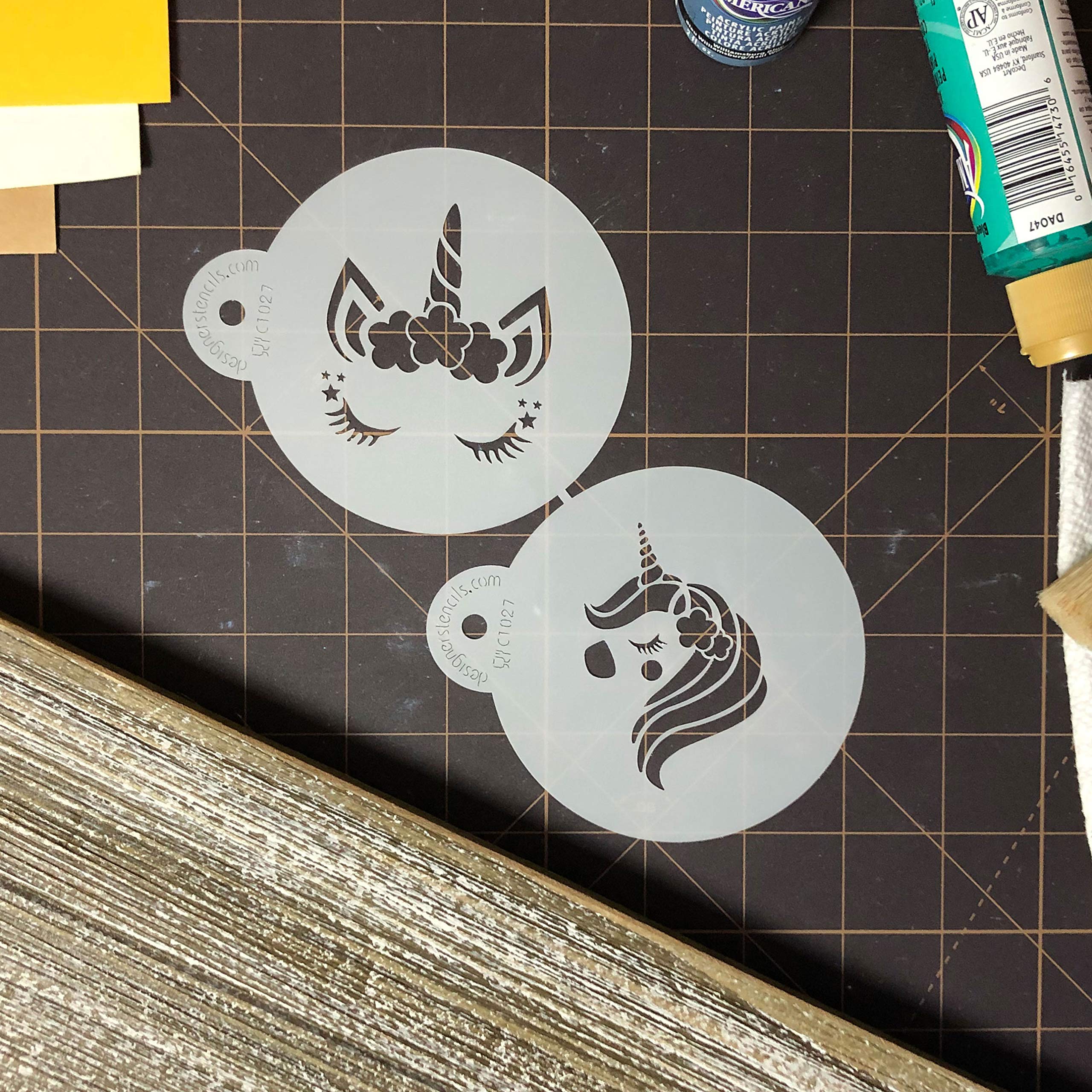 Unicorn Cookie Stencil Set C1027 By Designer Stencils