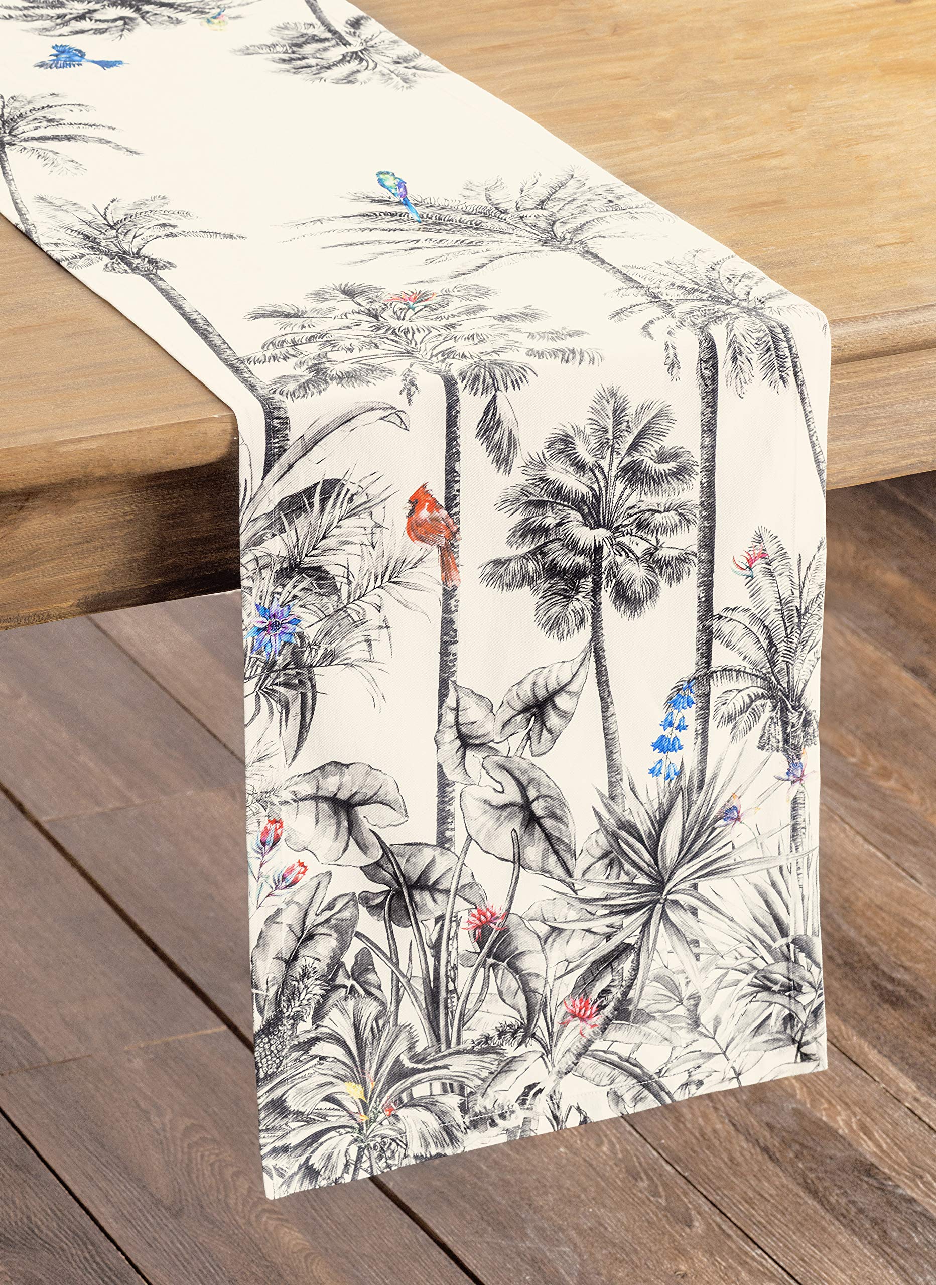 Maison D' Hermine Tablerunners 100% Cotton Table Runner Decorative Table Cover For Home, Kitchen, Dining, Parties & Camping, Ama