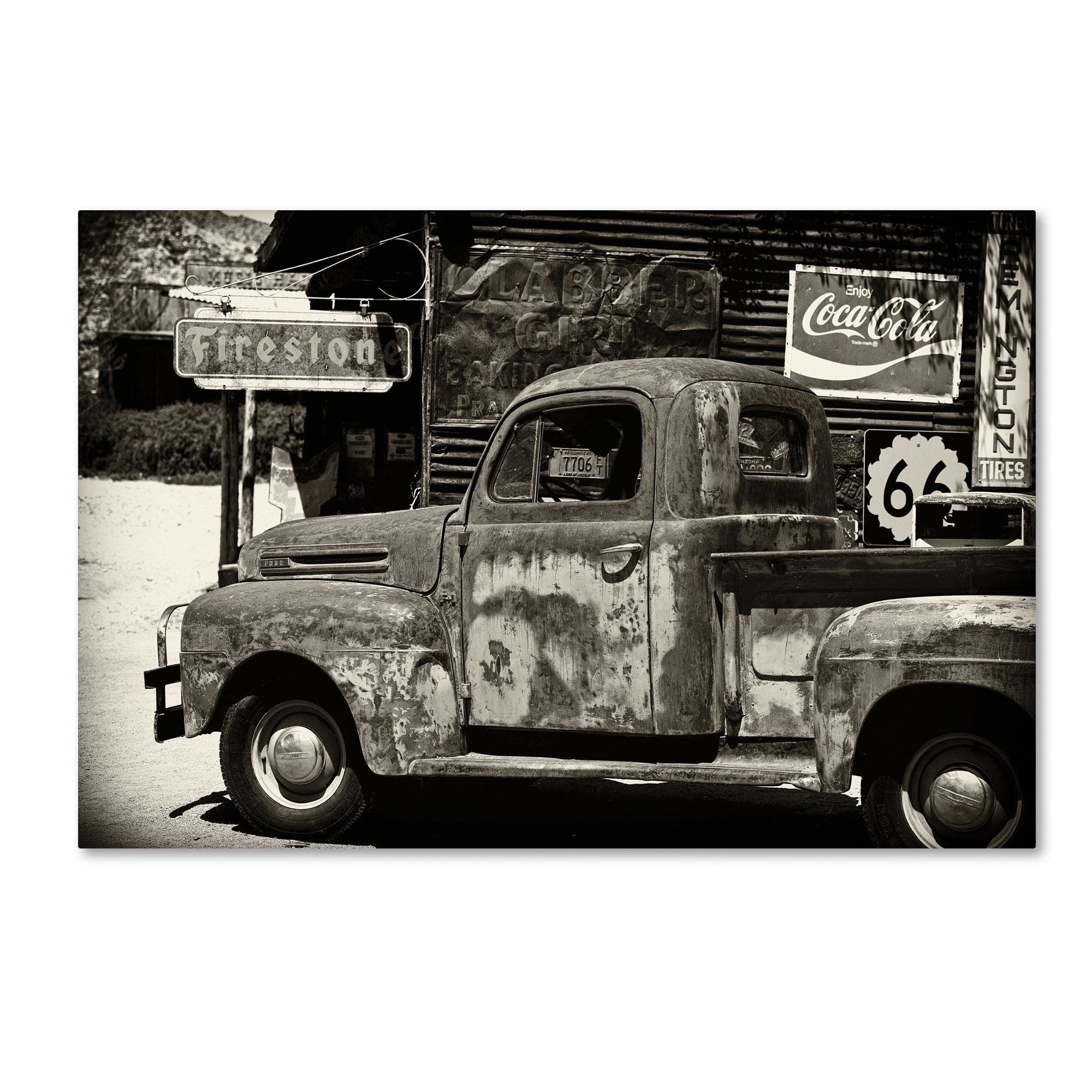 Us Truck By Philippe Hugonnard, 12X19-Inch Canvas Wall Art
