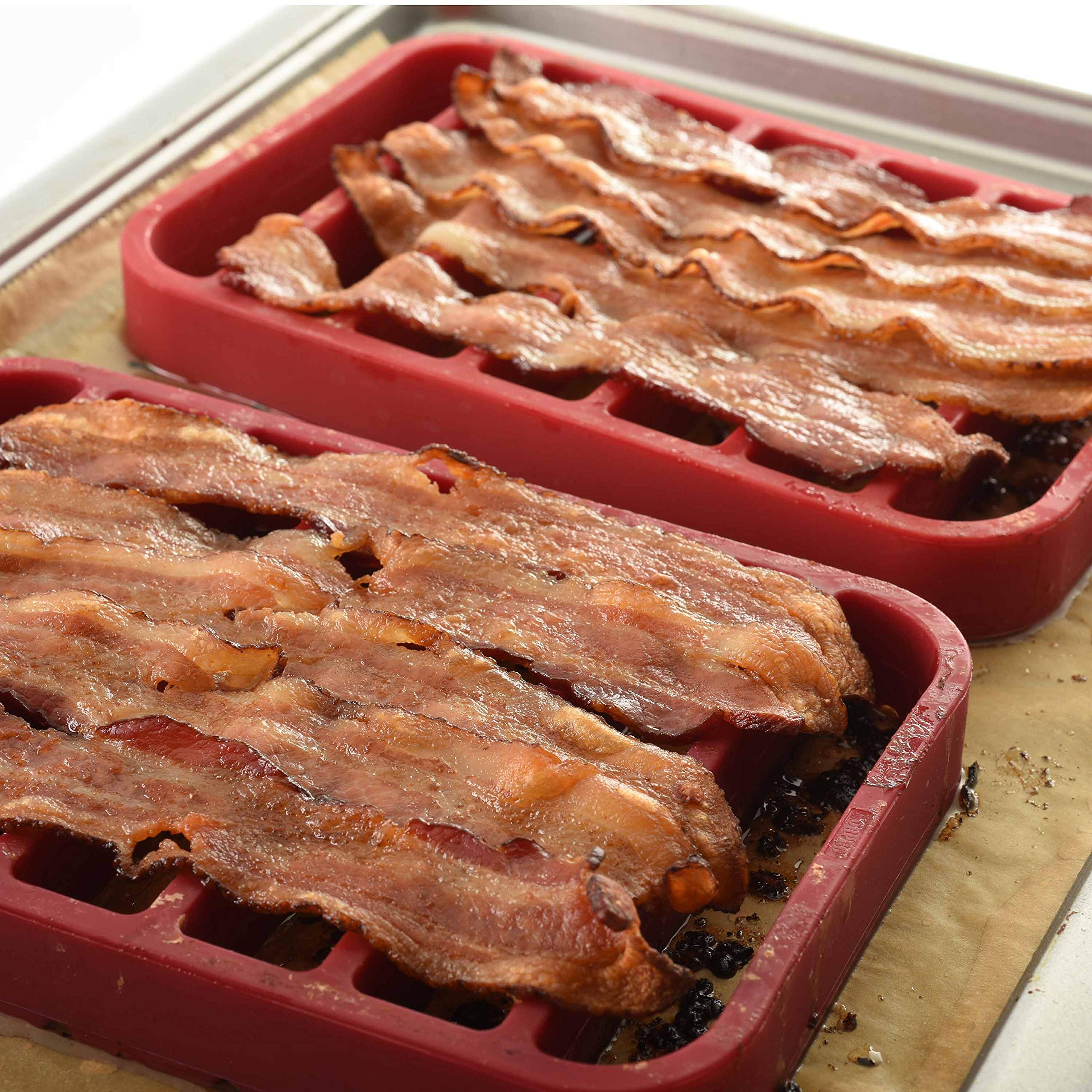 Norpro, Red Rectangle Silicone Roasting Rack, 1 Ea