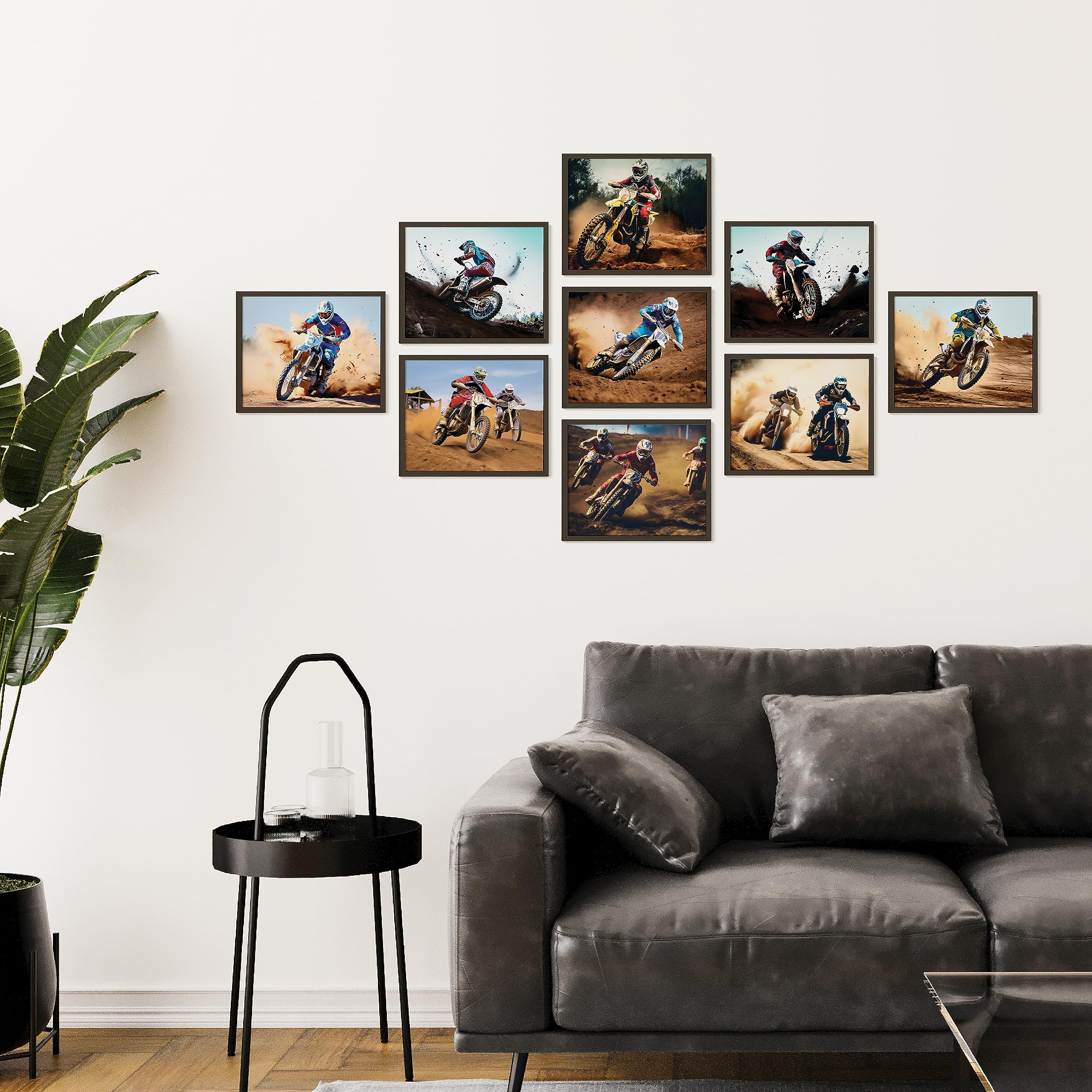 97 Decor Motocross Posters Wall Art Print - Dirtbike Decor For Boys Motocross Bedroom Picture Photo, Cool Motocross Room Decorat