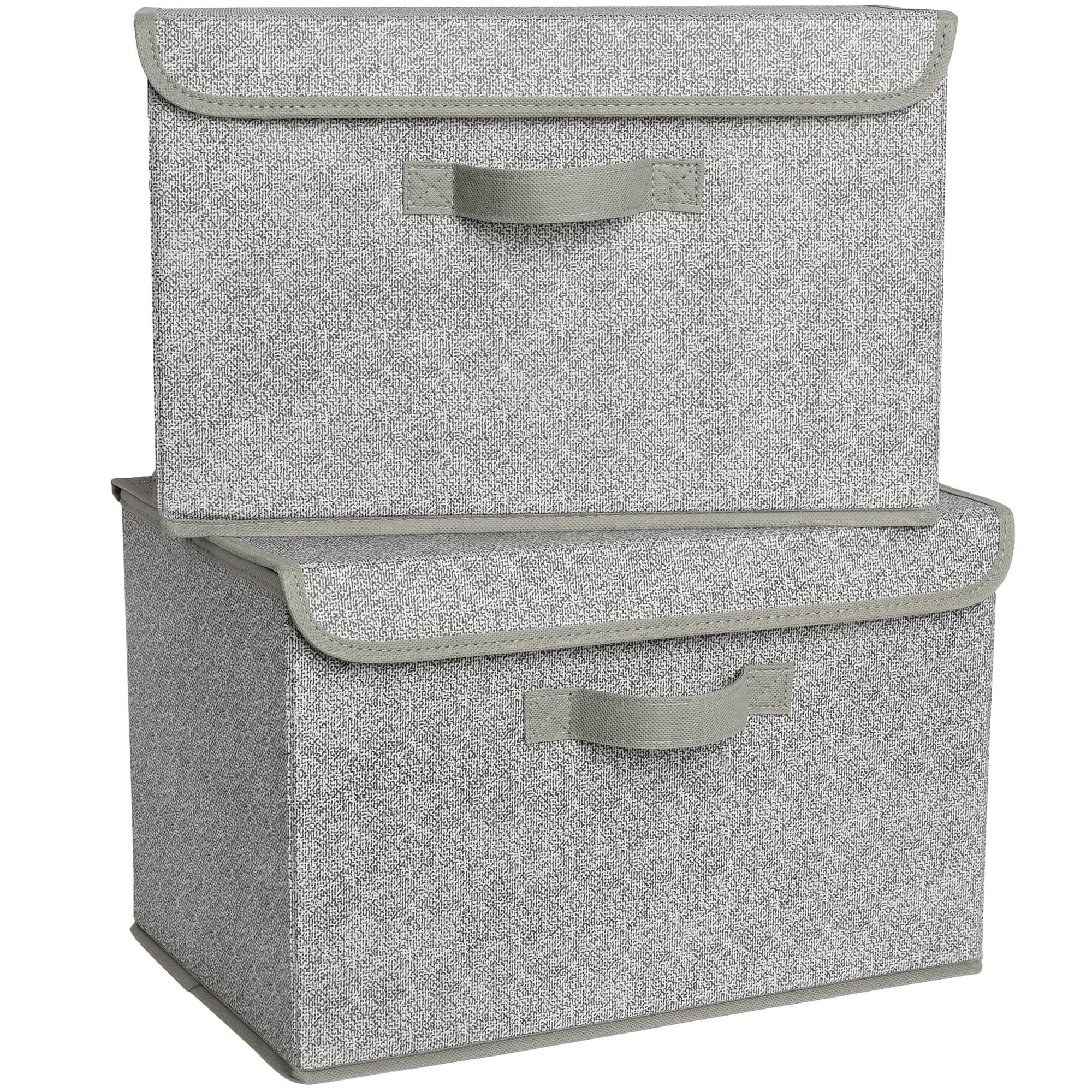 Granny Says Large Storage Bins With Lids, Fabric Storage Boxes For Clothing, Closet Organizers And Storage For Organizing Wire S
