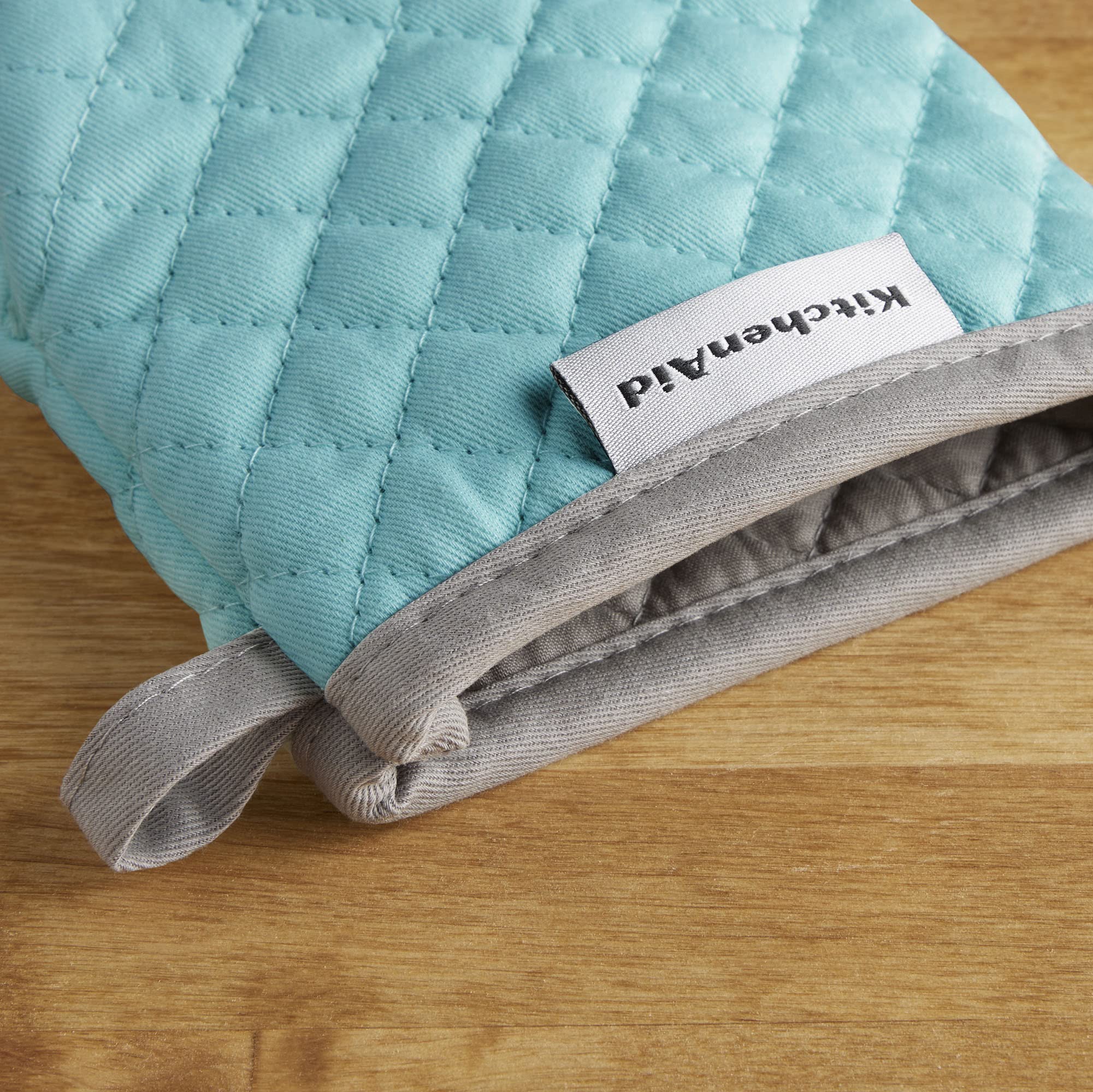 Kitchenaid Asteroid Mini Oven Mitt, 5.5''X8'', Aqua 2 Count