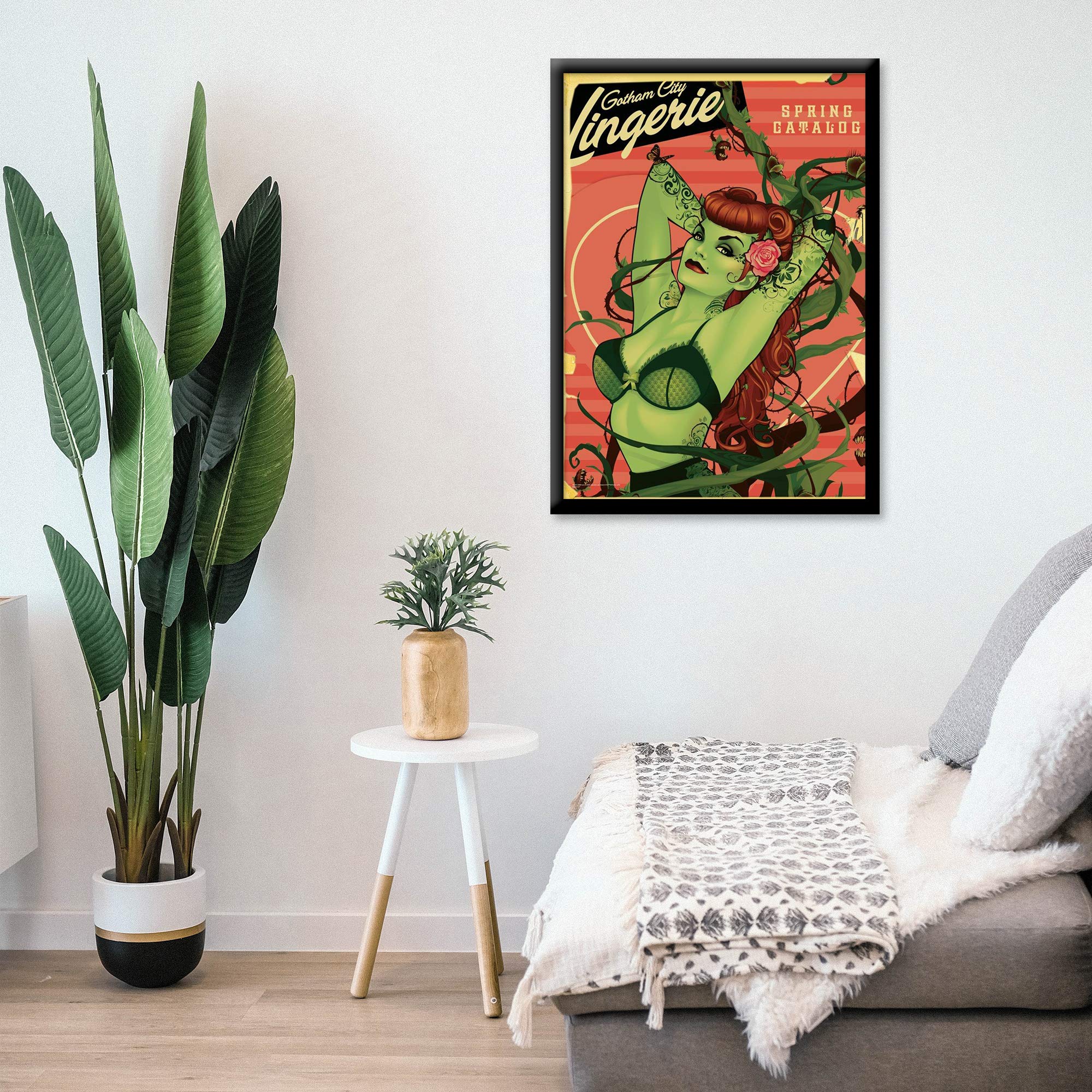 Mightyprint Dc Comics - Bombshell Poison Ivy - Justice League - Durable 17    X 24 Wall Art - Not Made Of Paper - Officially Lic