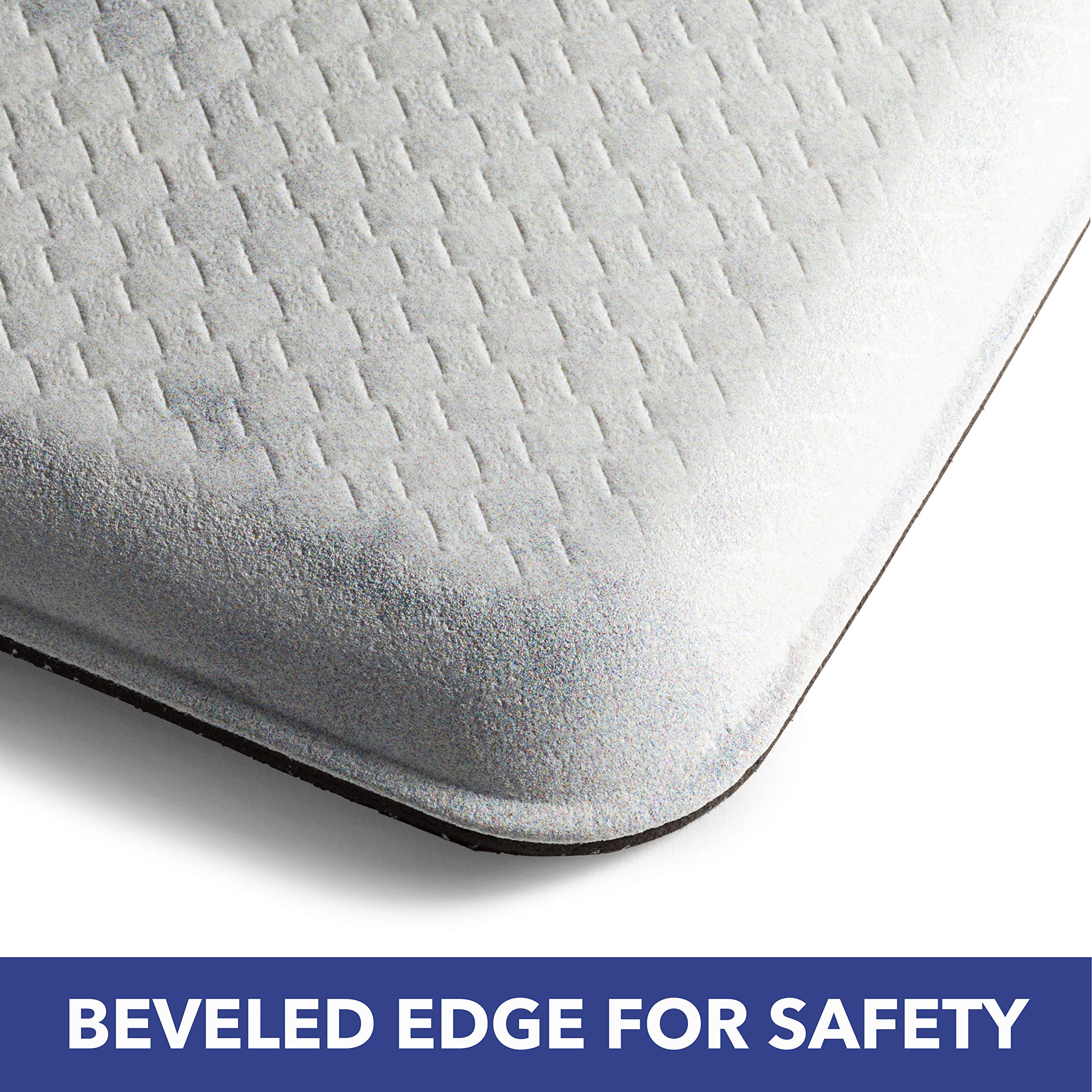 SoHome Cozy Living Anti Fatigue Mat Kitchen Mat Non Slip Stain Resistant Easy Clean 1/2 Inch Thick Kitchen Floor Mats  Damask Grey 20'' x 36''