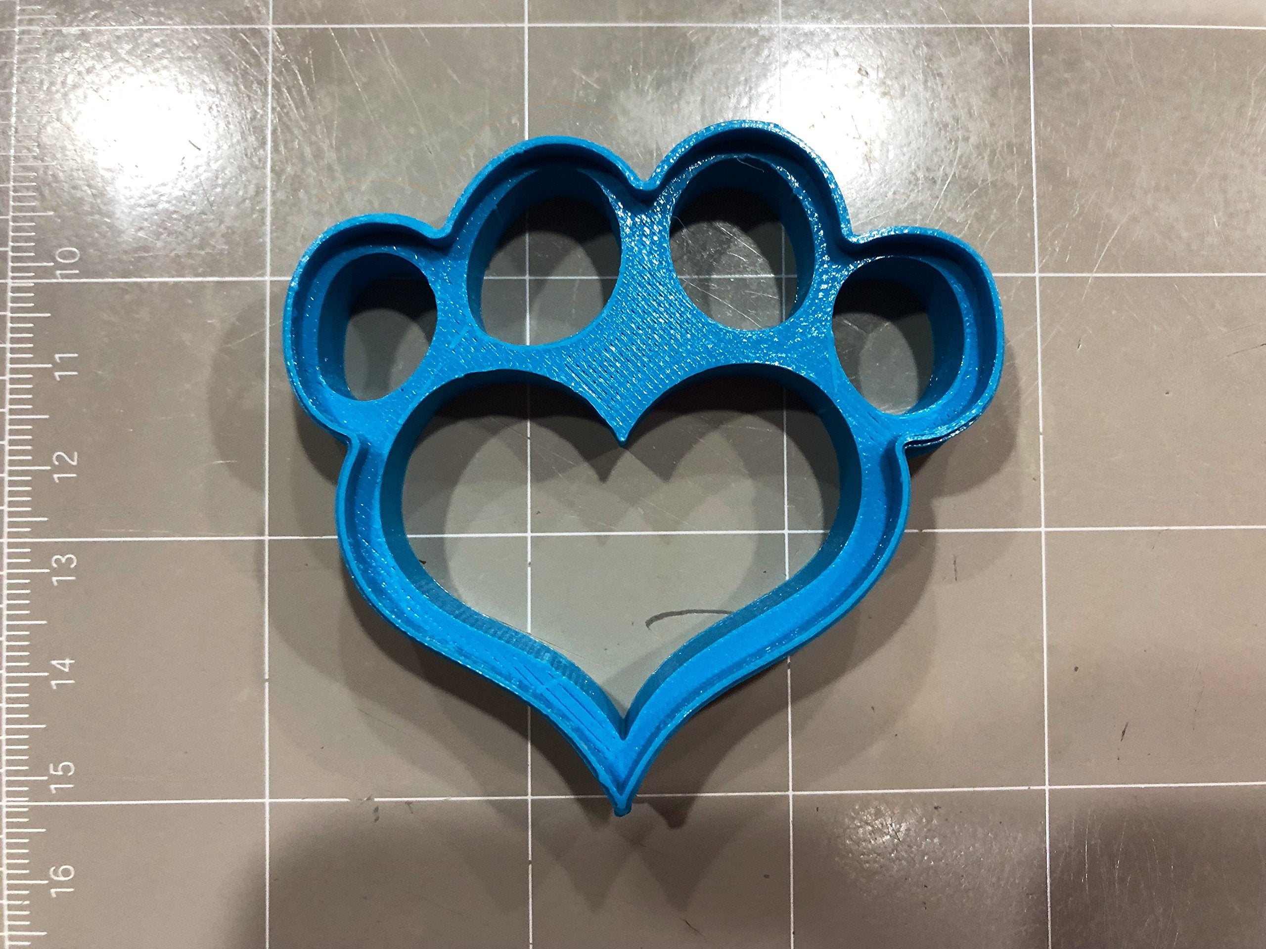 Heart Shape Dog Paw Cookie Cutter