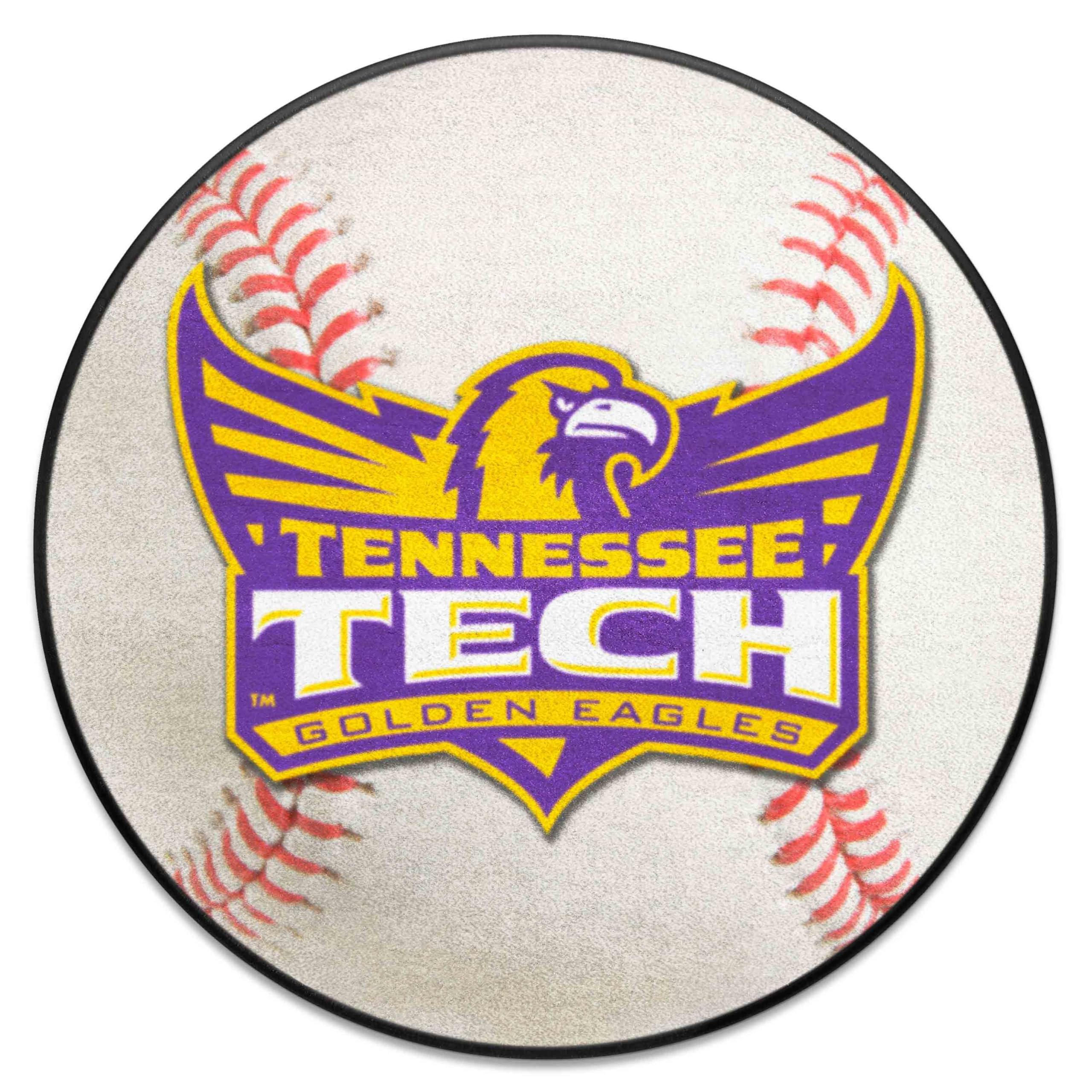 FANMATS 193 Tennessee Tech Golden Eagles Baseball Shaped Accent Rug - 27in. Diameter