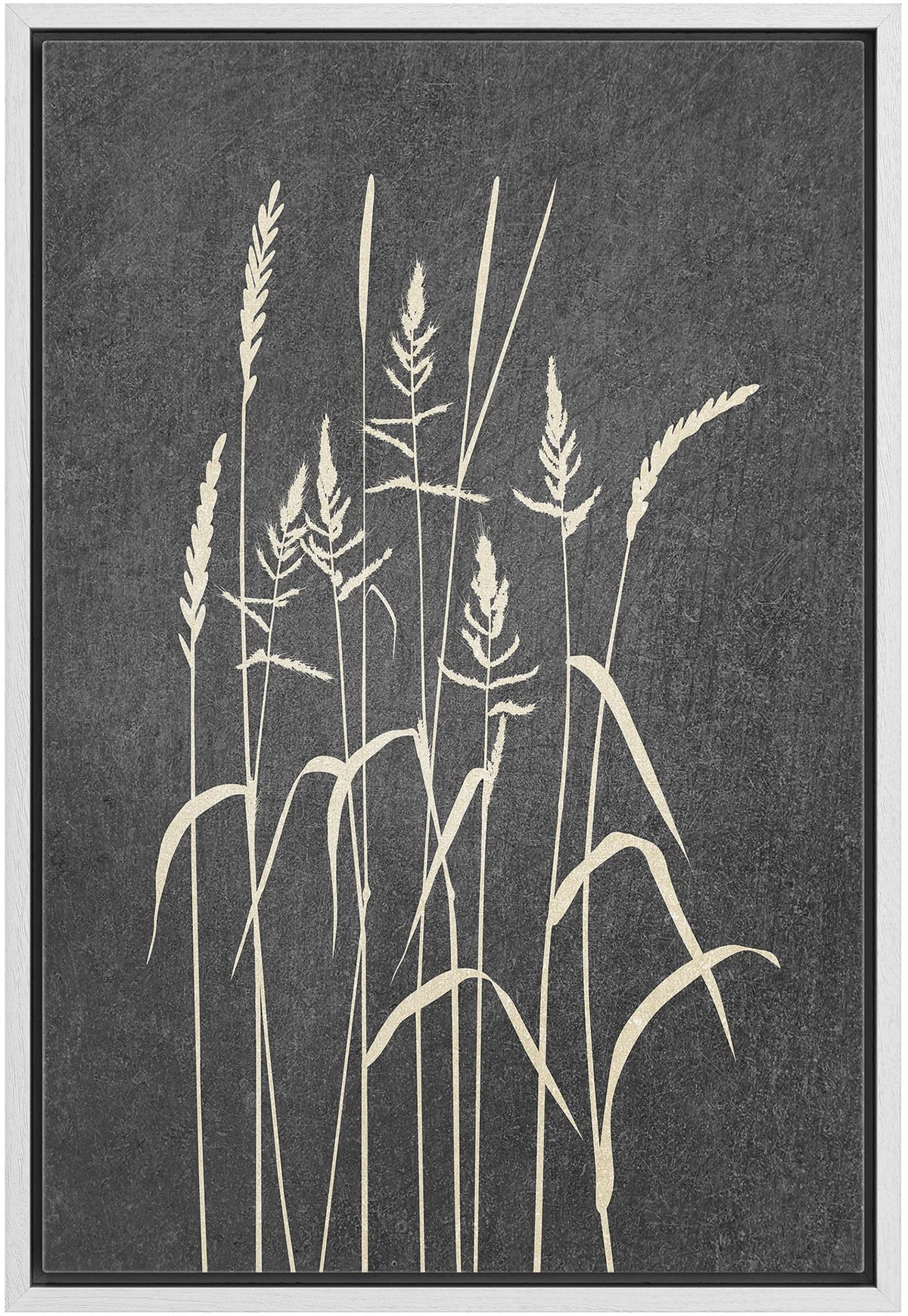 Wall26 Framed Canvas Print Wall Art Duotone Forest Country Wheat Field Plants Nature Wilderness Digital Art Modern Art Rustic Re