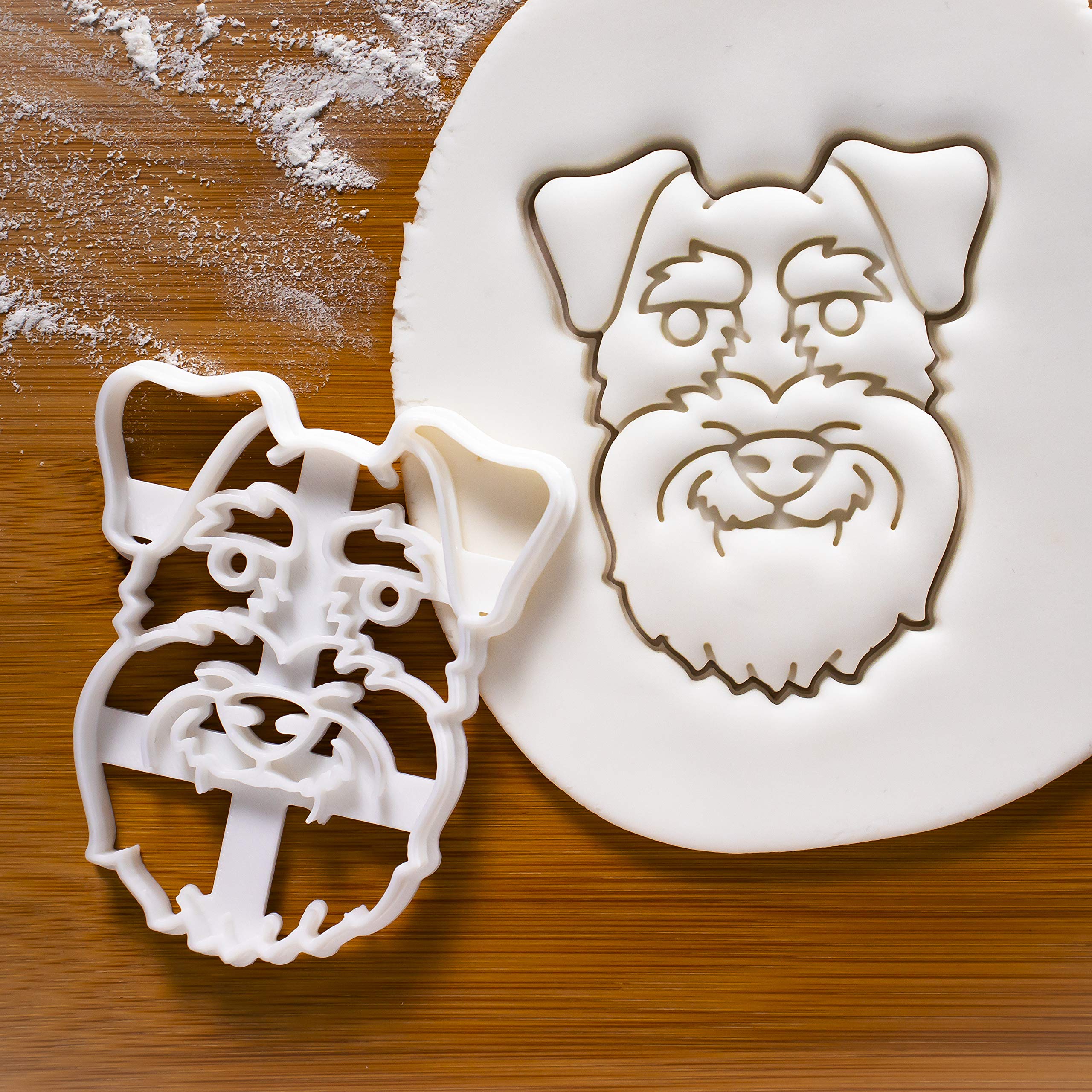 Mini Schnauzer Face Cookie Cutter, 1 Piece - Bakerlogy