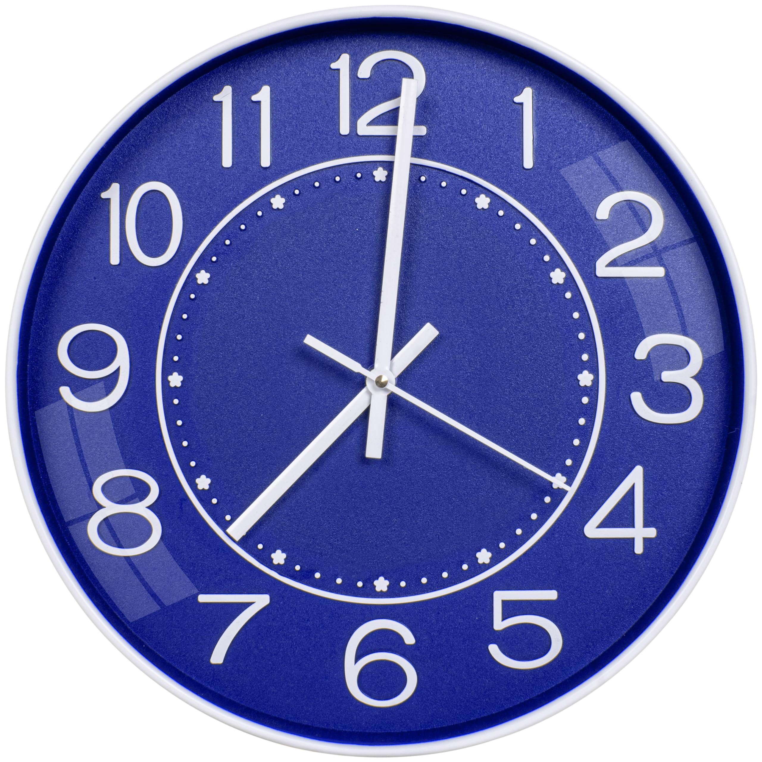 Tekcool Modern Wall Clocks Battery Operated,10 Inch Black And Gold Clock For Wall,Silent Small Wall Clock For Living Room Bedroo
