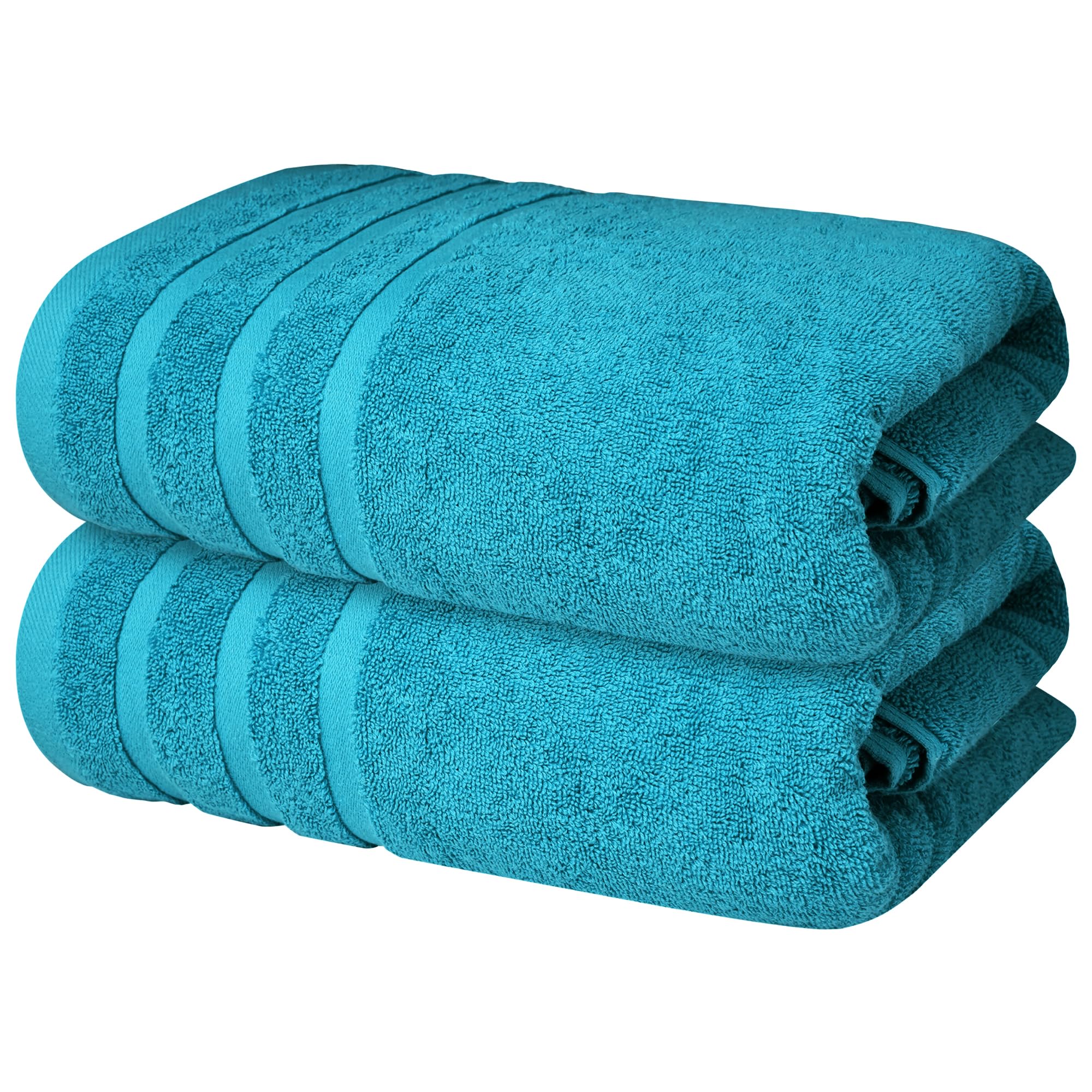 Premium Teal Bath Towels - 700 GSM 100% Cotton 27x54 Inches Pack of 2 Bathroom Towels - Ultra Soft and Highly Absorbent Hotel and Spa Quality Bath Towels for Bathroom by Infinitee?Xclusvies
