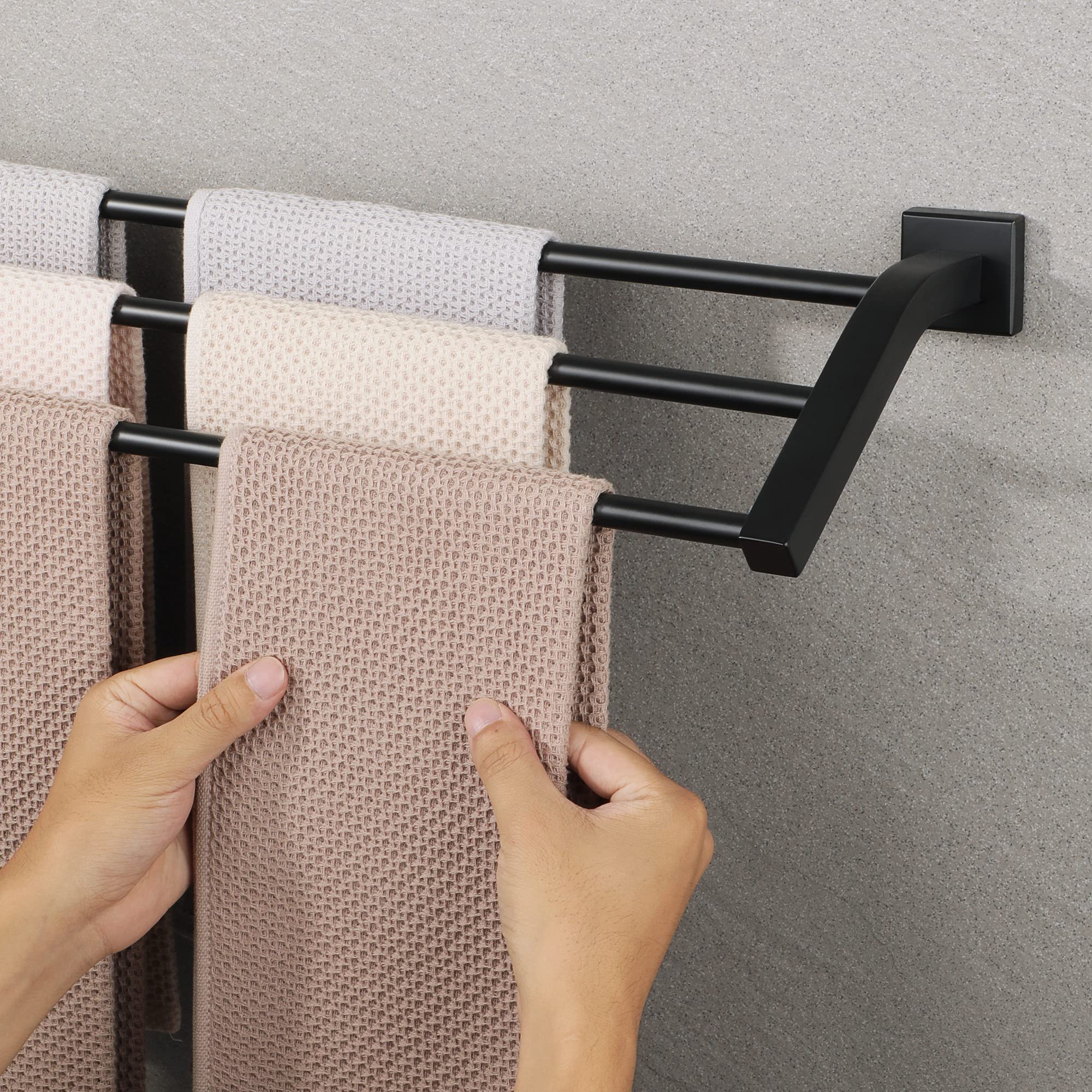 Alise Bath 3 Towel Bars,Towel Holder Towel Racks For Bathroom Wall Mount,Heavy Duty Sus304 Stainless Steel Towel Hanger Towel Ra