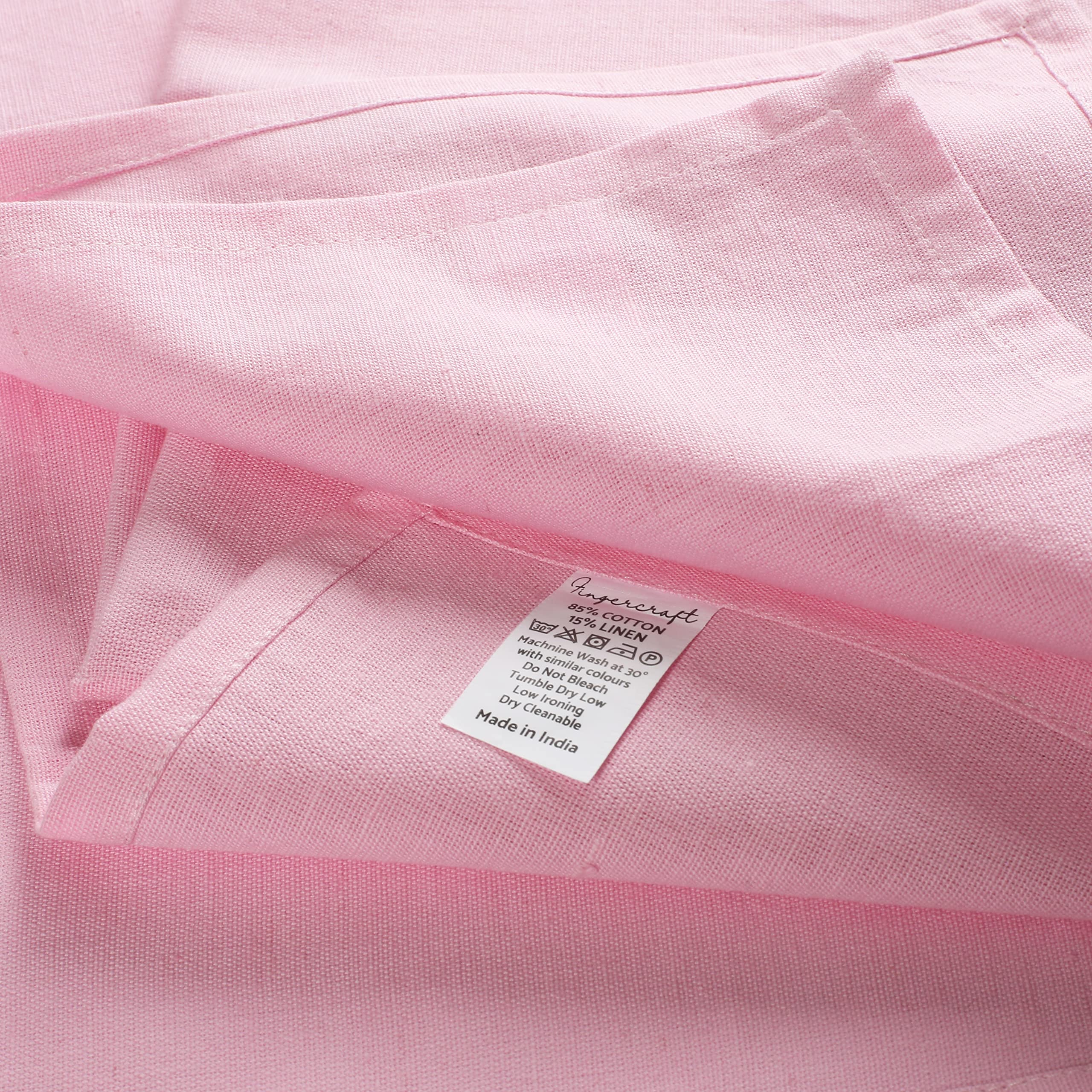 Fingercraft Cloth Dinner Napkins Cotton Linen Fabric Soft Set Of 12 Plain Reusable Washable For Dining Party Table Decoration 18