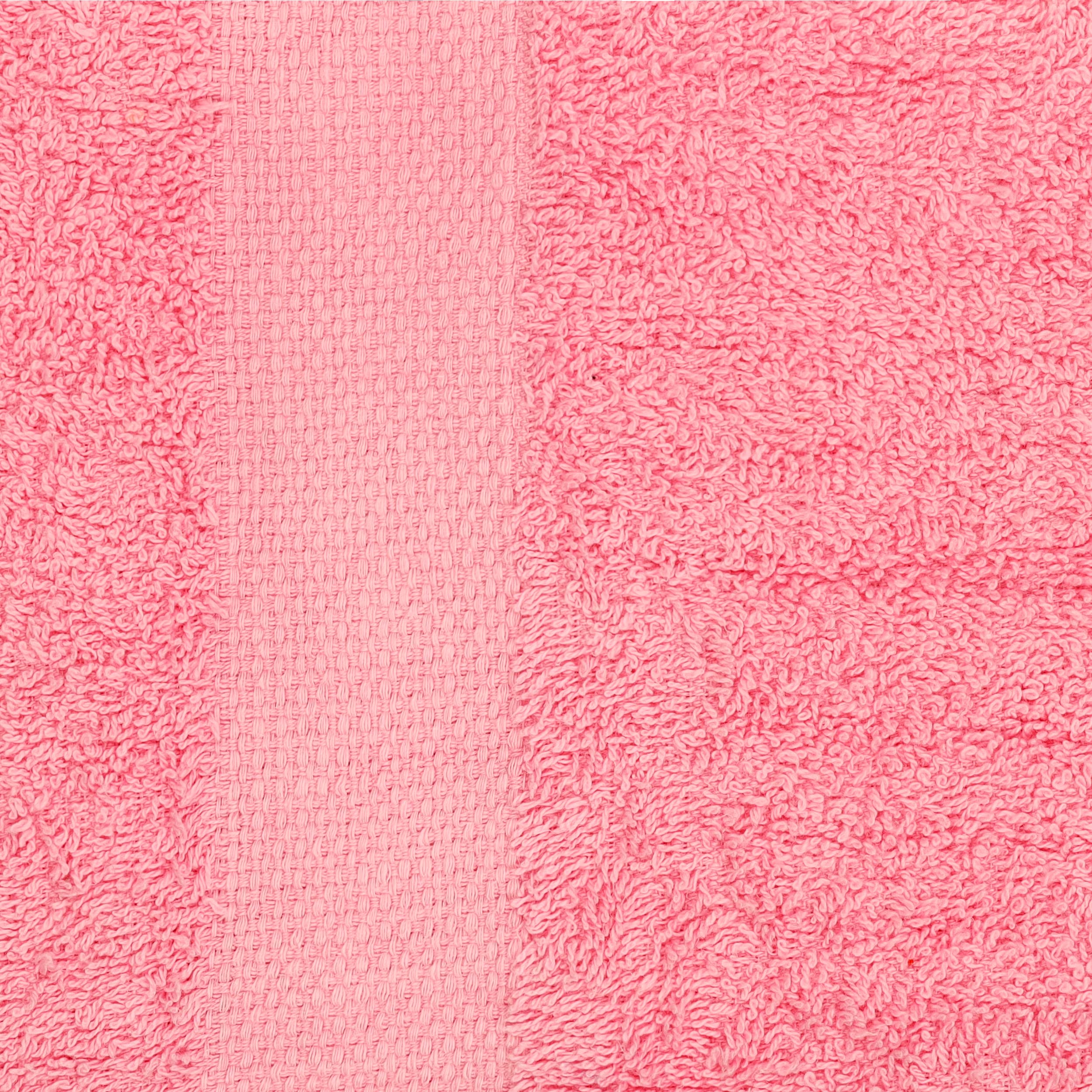 Simpli-Magic Cotton Set  Bath Towels  Pink  24 x 46 Inches  6 Count