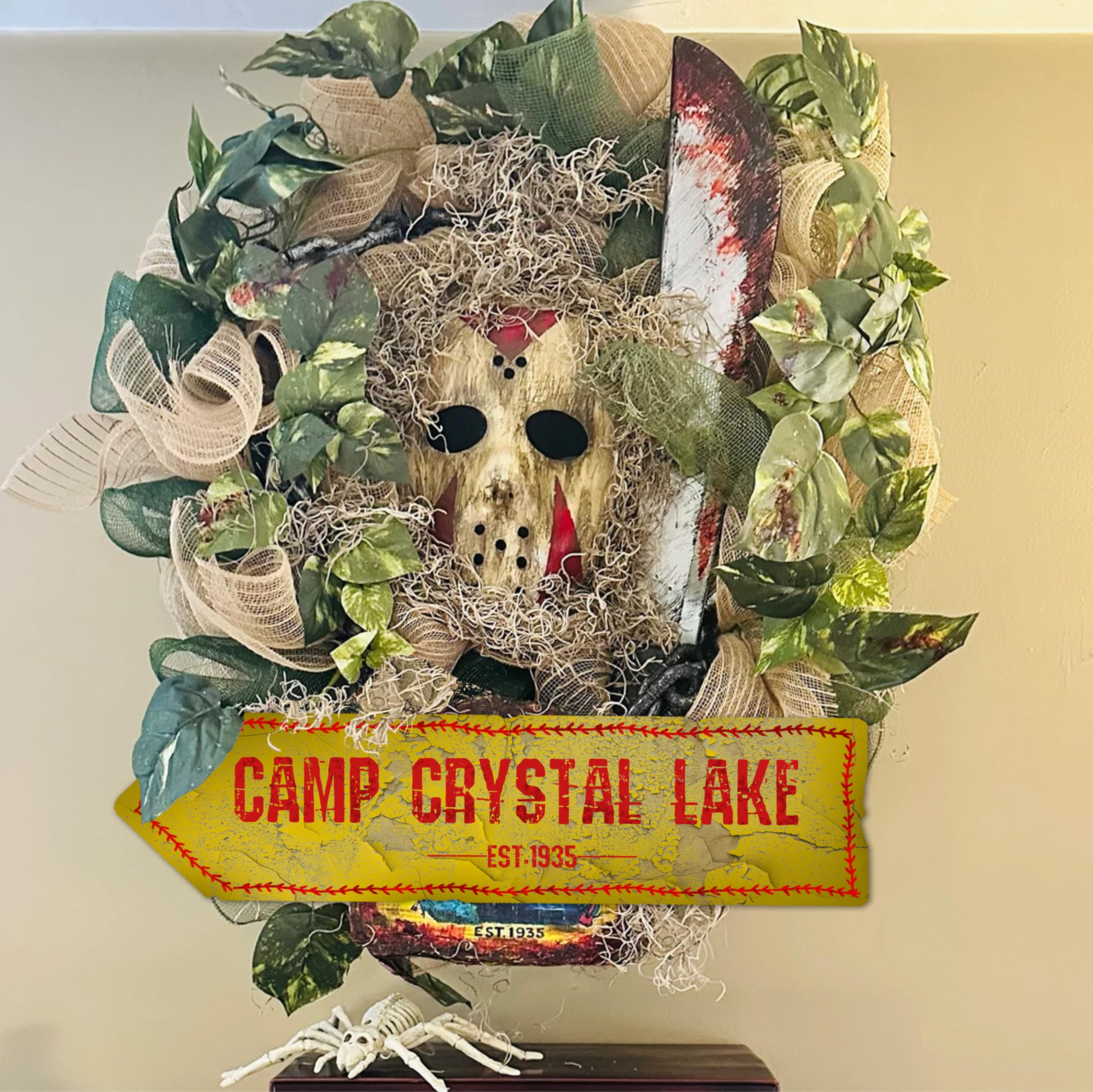 flinelife Elm Street Sign,16X4, Horror Movie Metal Sign - Perfect For Horror Movie Lovers Sign Gift