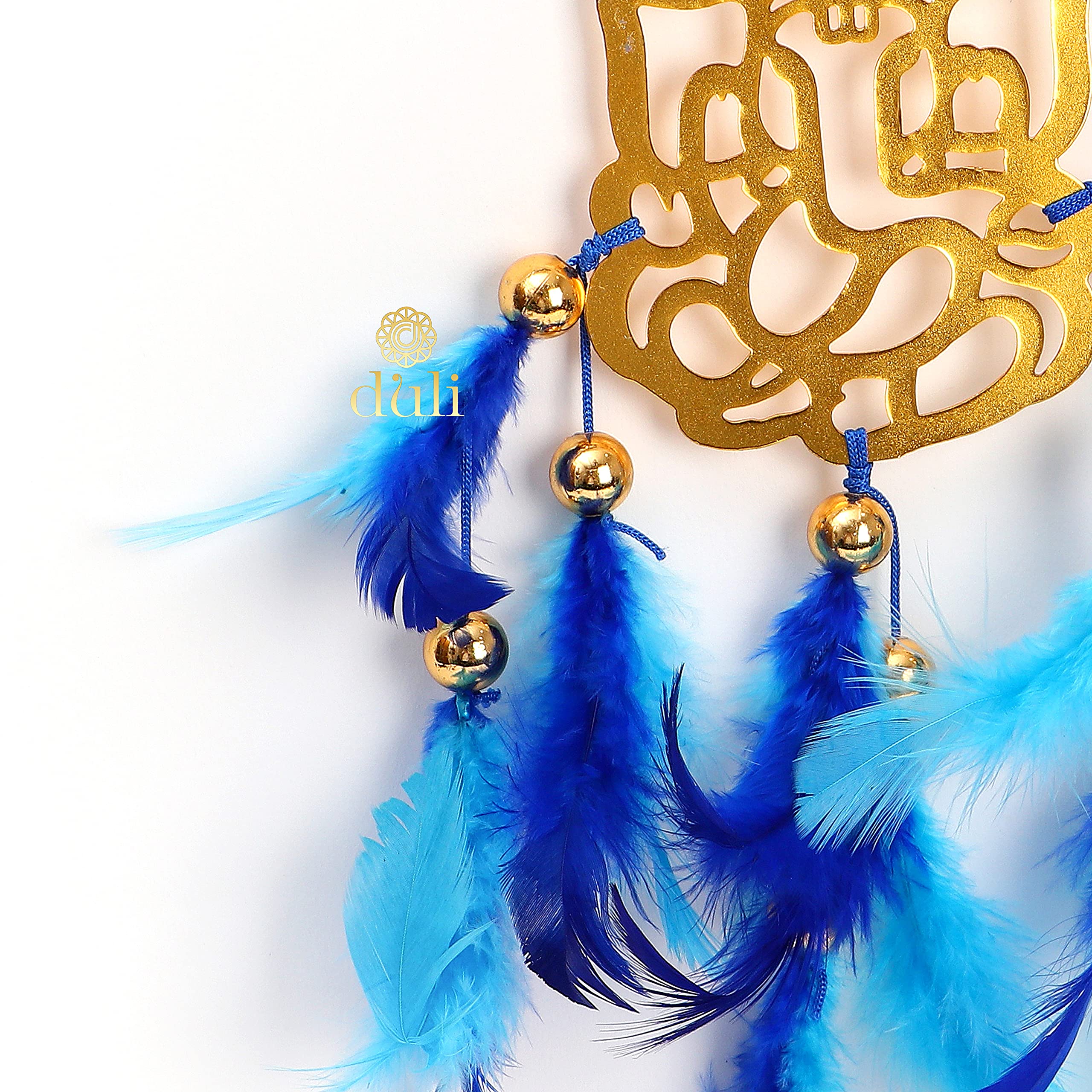 DULI Divine Handmade Dreamcatcher Ganesh Dreamcatcher for Car Hanging, Bedrooms, Office Balcony Outdoors Garden or Wall Decor (B