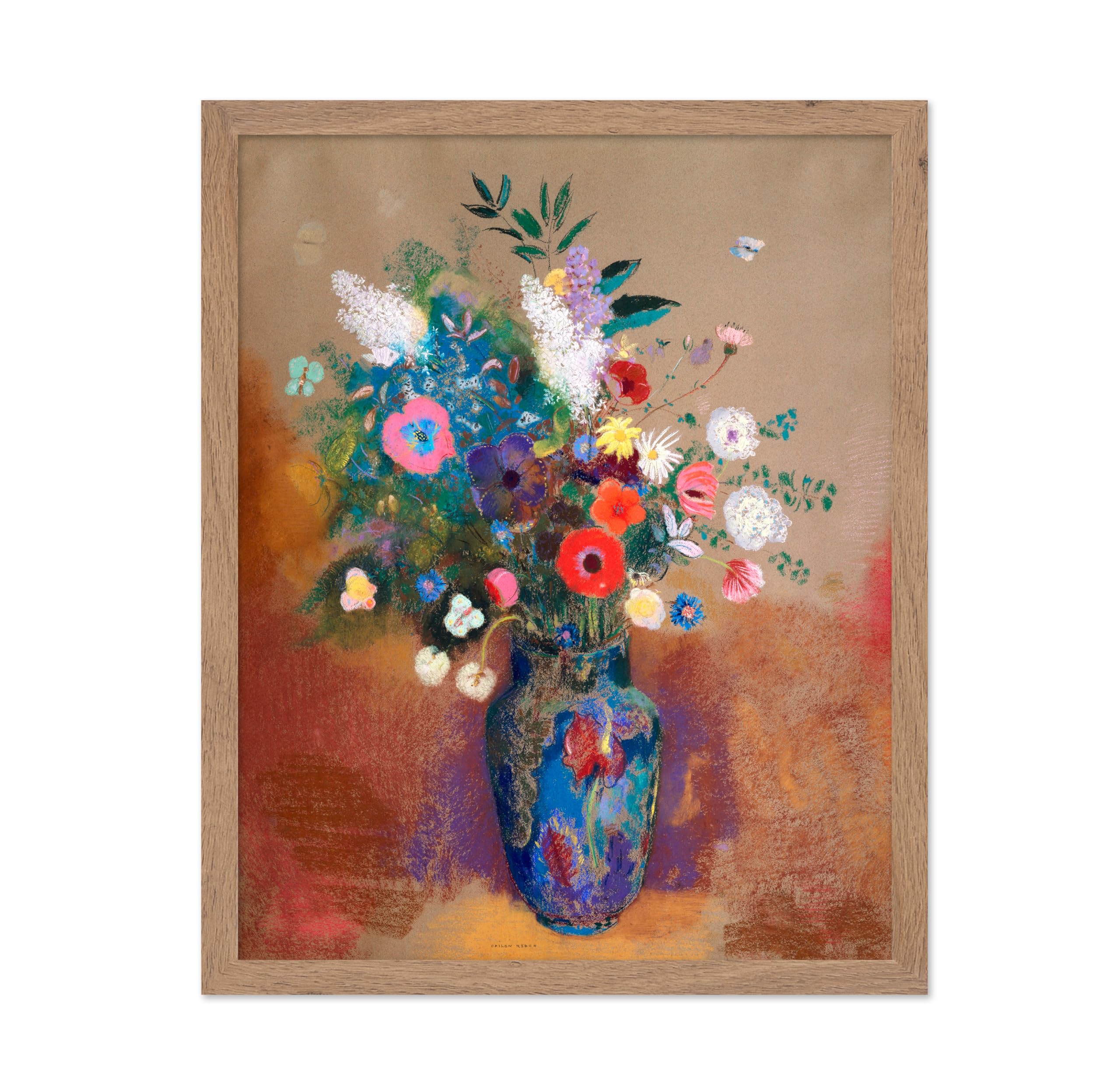 Poster Master Vintage Botanical Poster - Retro Impressionist Print - Gift for Artist, Friend - Bouquet of Flowers, Floral, Still