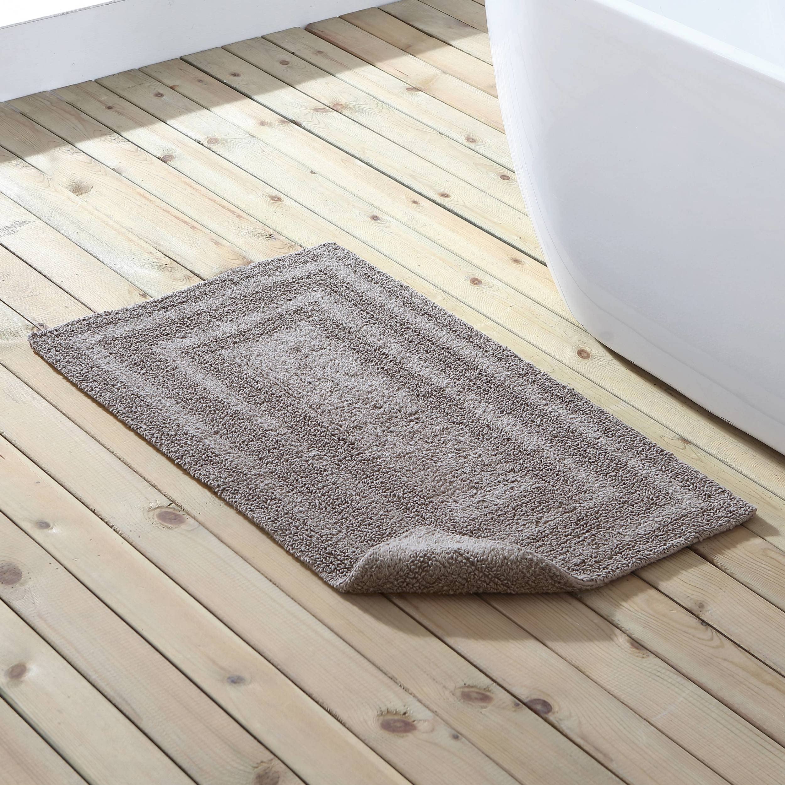 Eddie Bauer Home Rugs Soft Tufted Cotton Bathroom Decor, Super Absorbent & Quick Dry, 2 Piece, Logan Medium Brown