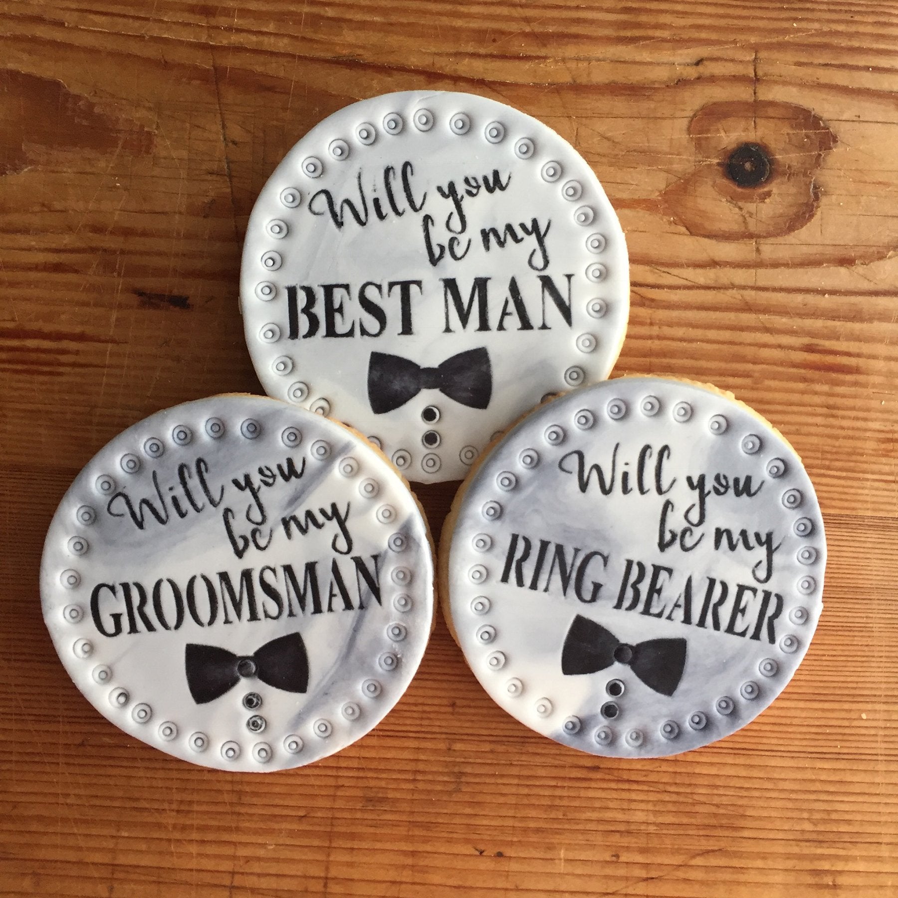 Will You Be My Groomsmen? Cookie Stencil Set C997 By Designer Stencils