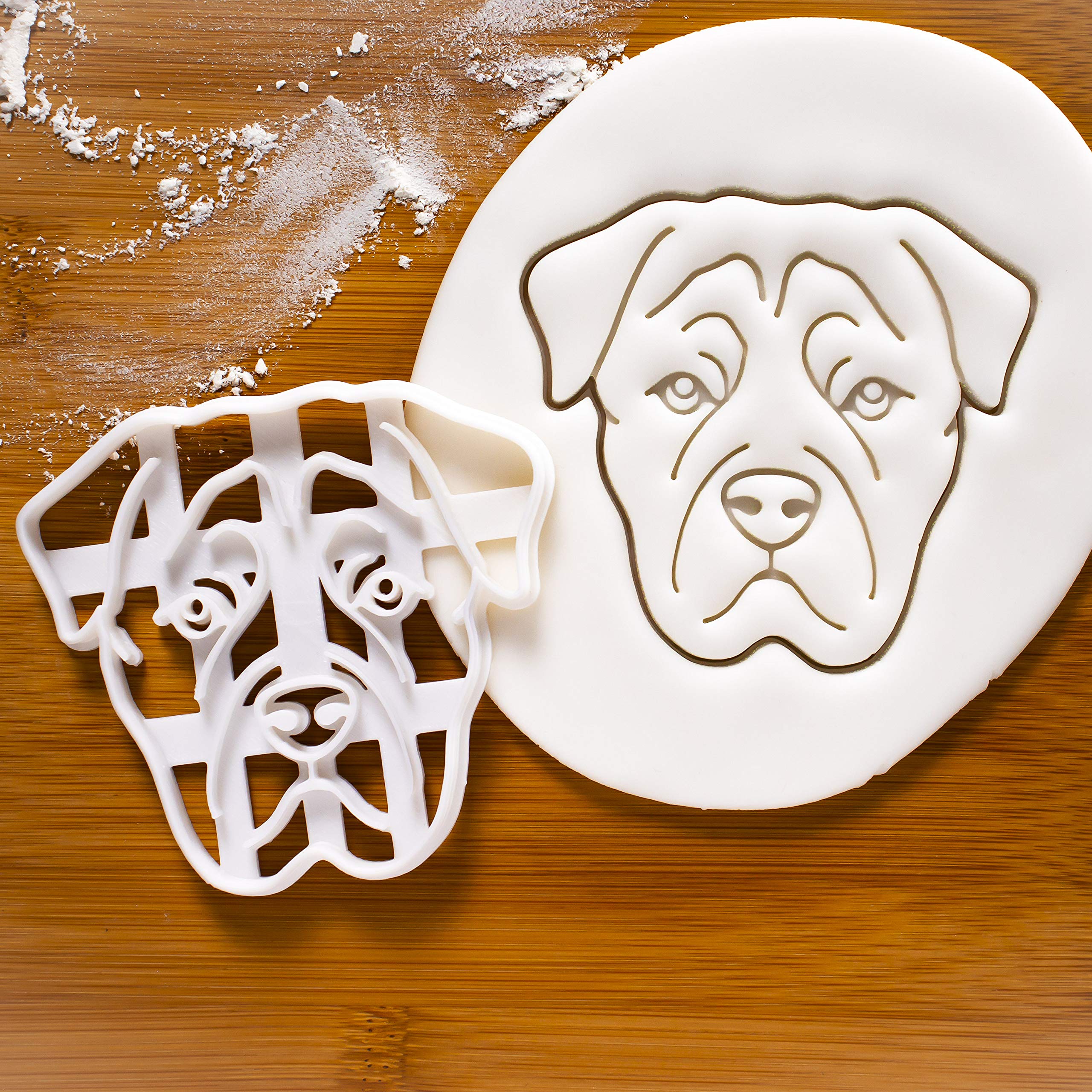 Set Of 2 Rottweiler Cookie Cutters (Designs: Face And Body), 2 Pieces - Bakerlogy
