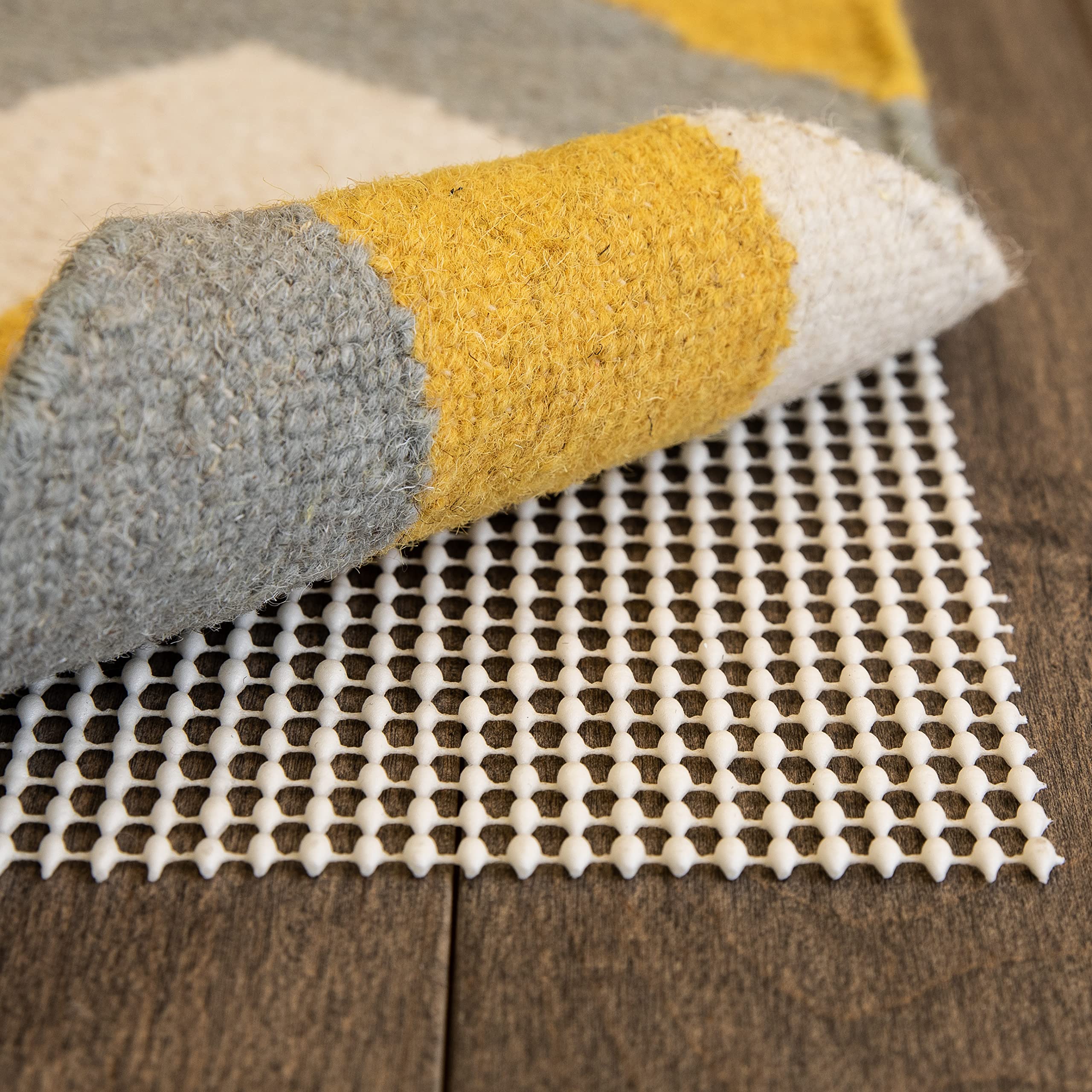 Slip-Stop Ultra Stop Low-Profile Non-Slip Rug Pad for Area Rugs and Runner Rugs, Rug Gripper for Hardwood Floors, 6 x 9