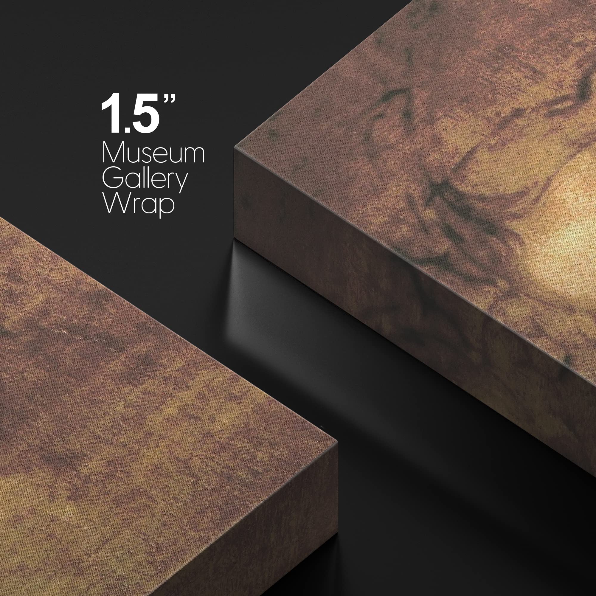 wall26 Canvas Print - Head of a Woman by Leonardo da Vinci - 16"x24" - Realism Art for Living Room, Bedroom, Office