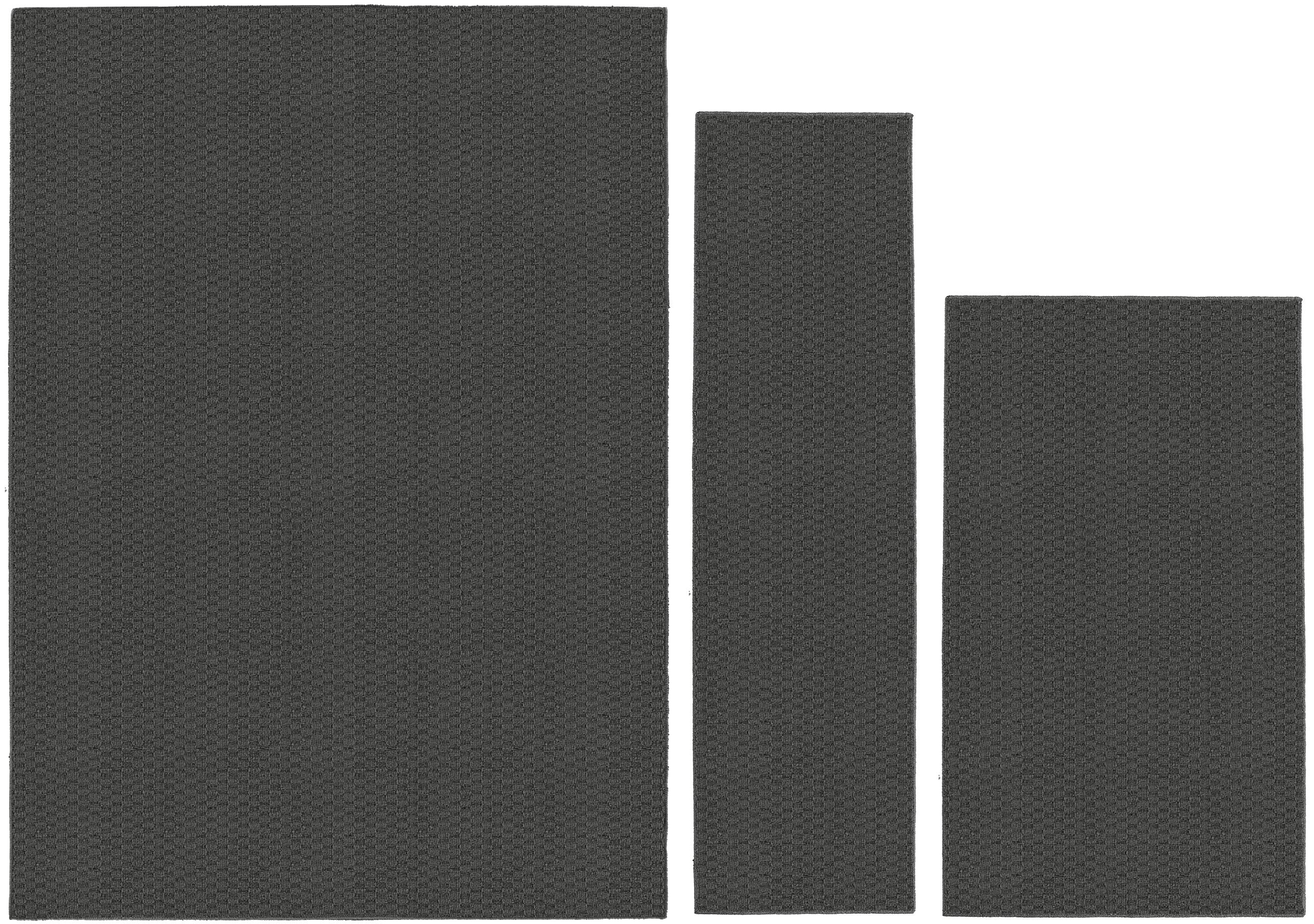 Garland Rug Town Square Cinder Gray 3 Piece Stain Resistant Area Rug Set (5x7, 3x4, 2x5)