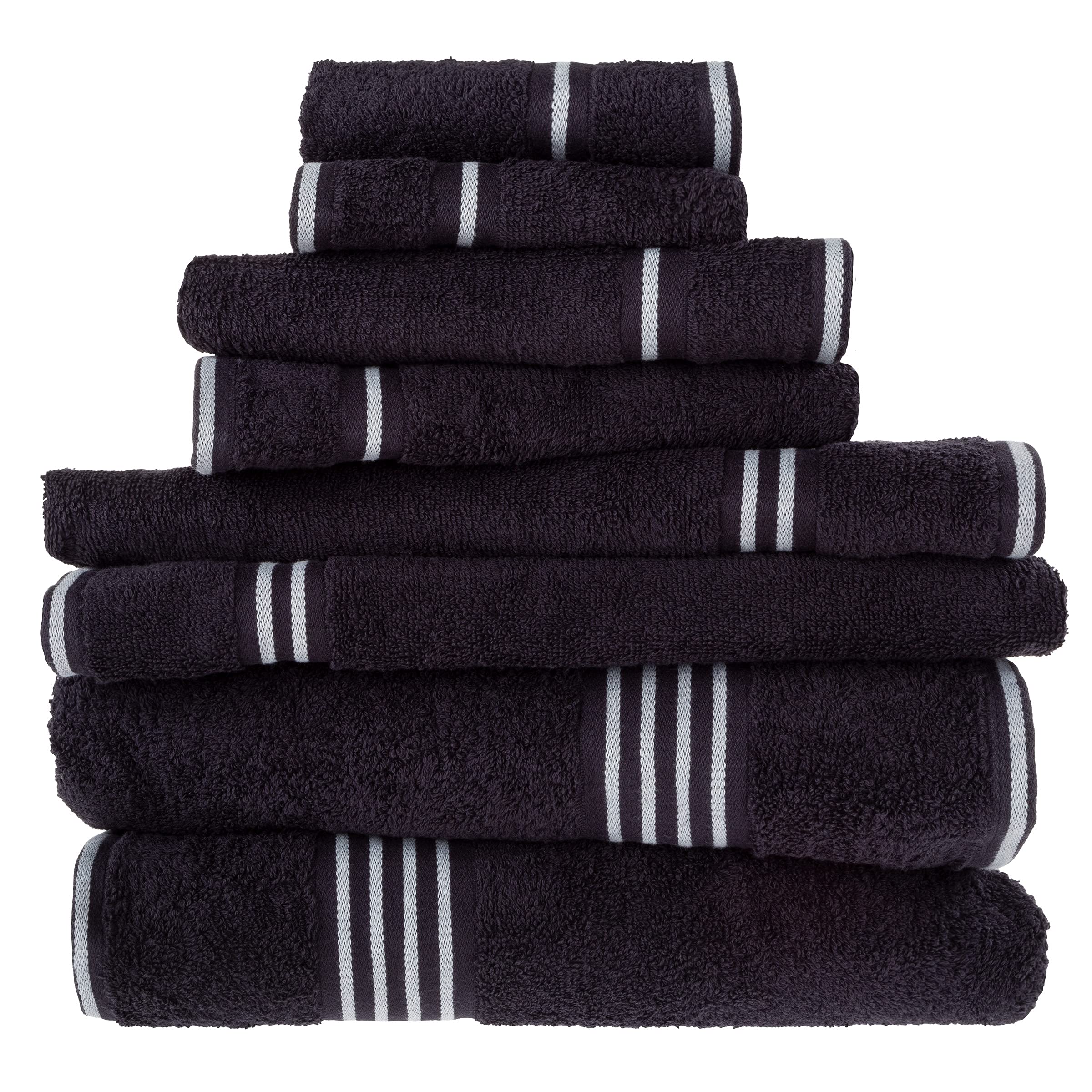 Bedford Home Rio 100% Cotton Hotel & Spa Quality, Soft, Lightweight, Quick Drying, Highly Absorbent Towels And Washcloths For Ba