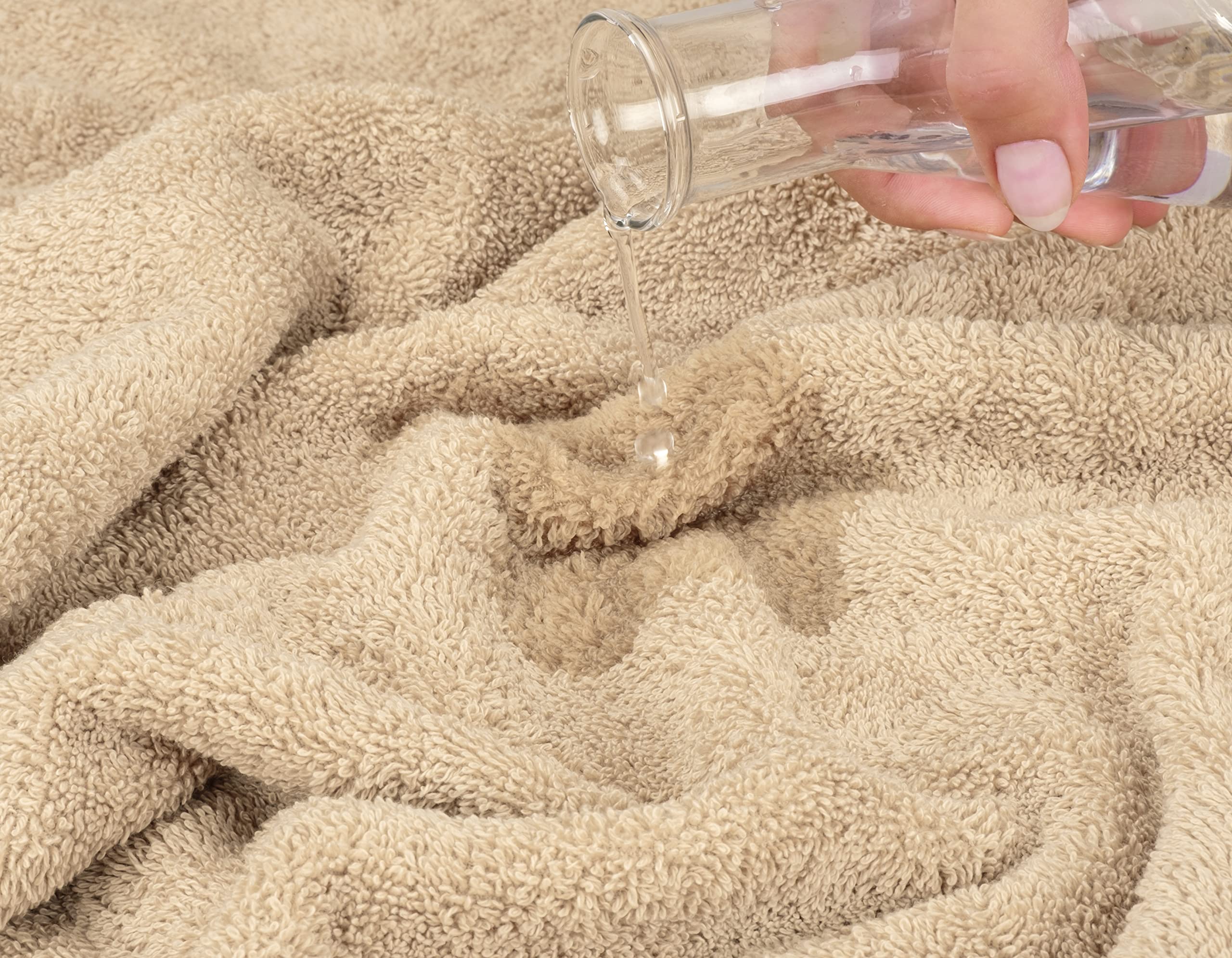 American Soft Linen Jumbo Large Bath Towels  100% Turkish Cotton Bath Sheet 35 in 70 in  Bath Towel Sheets for Bathroom  Bath Sheet Towels  Beige Bath Sheet