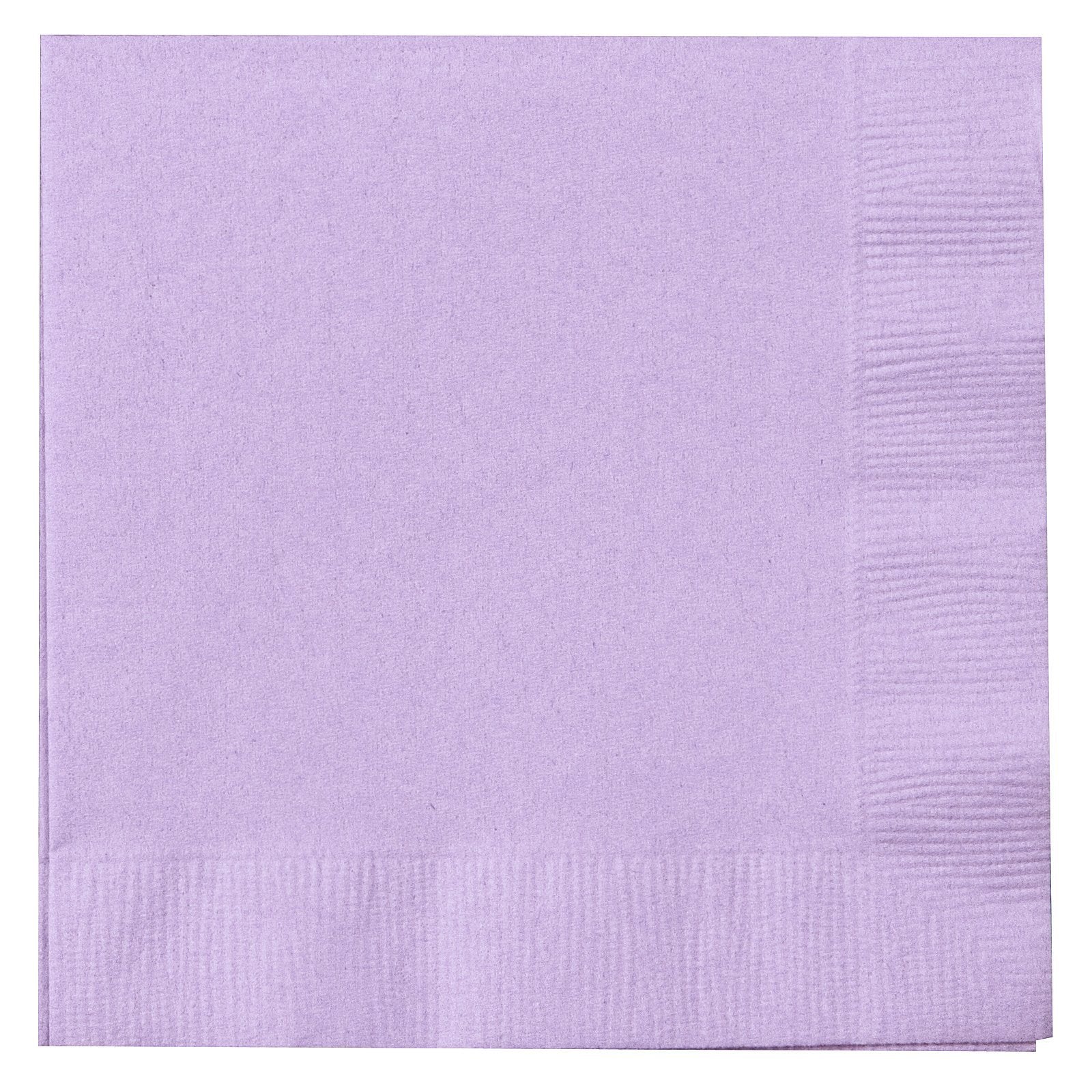 Creative Converting Touch Of Color 2-Ply 50 Count Paper Beverage Napkins, Luscious Lavender