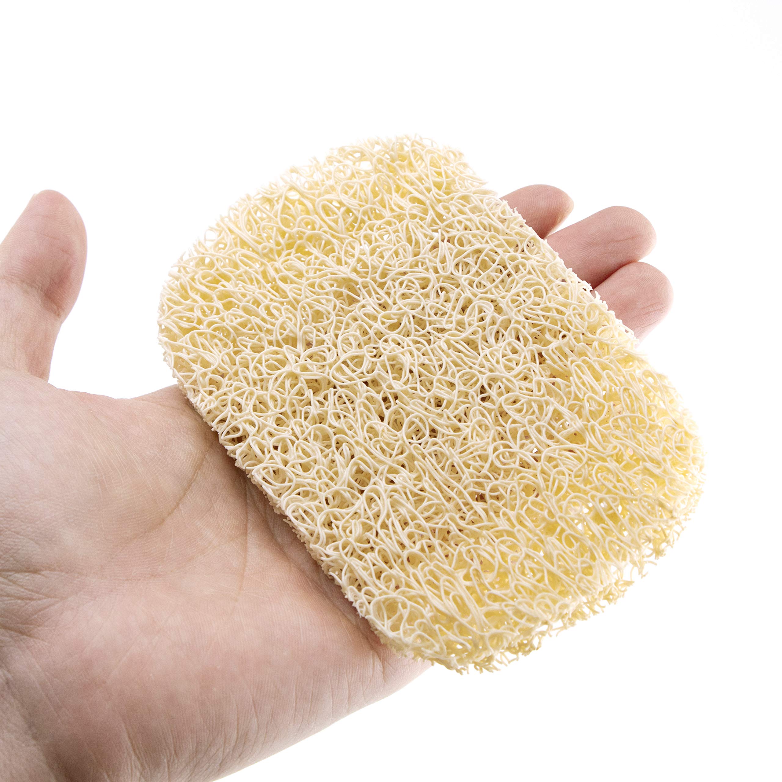 Snowkingdom 4 Pack Beige Soap Saver Draining Lift Pad 2.9'' X 4.5'' Pvc Bpa-Free Non-Slip Durable