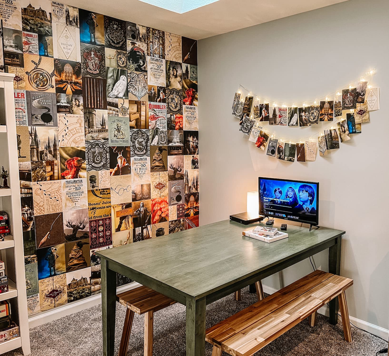 Con*Quest Conquest Journals Harry Potter Hogwarts Wall Collage, Set Of 50 Official Wizarding World Prints, 4''X6'', Printed On Q