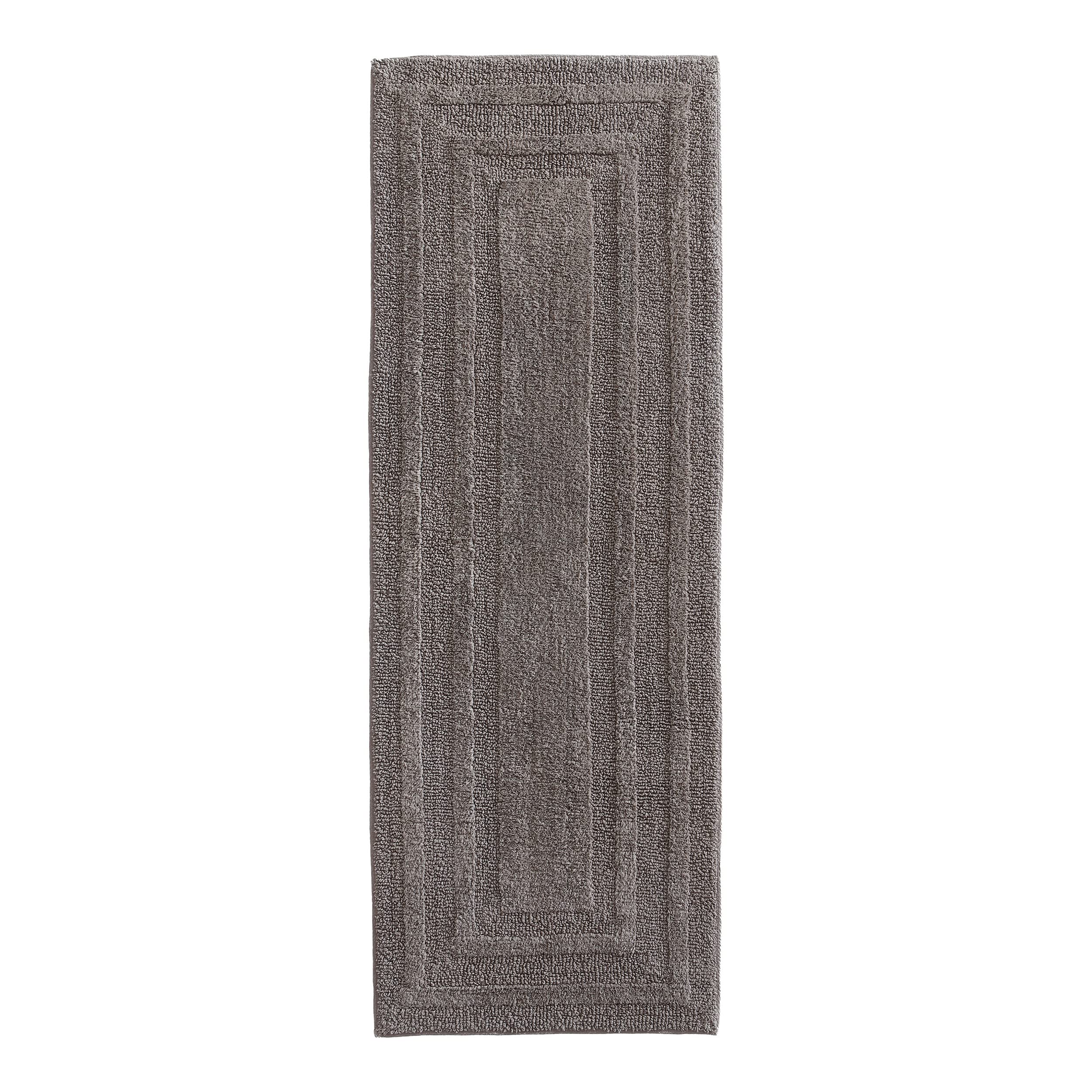 Eddie Bauer - Bathroom Rug Runner, Soft Tufted Cotton Bathroom Decor, Super Absorbent & Quick Dry (Logan Medium Brown, 60'' X 22
