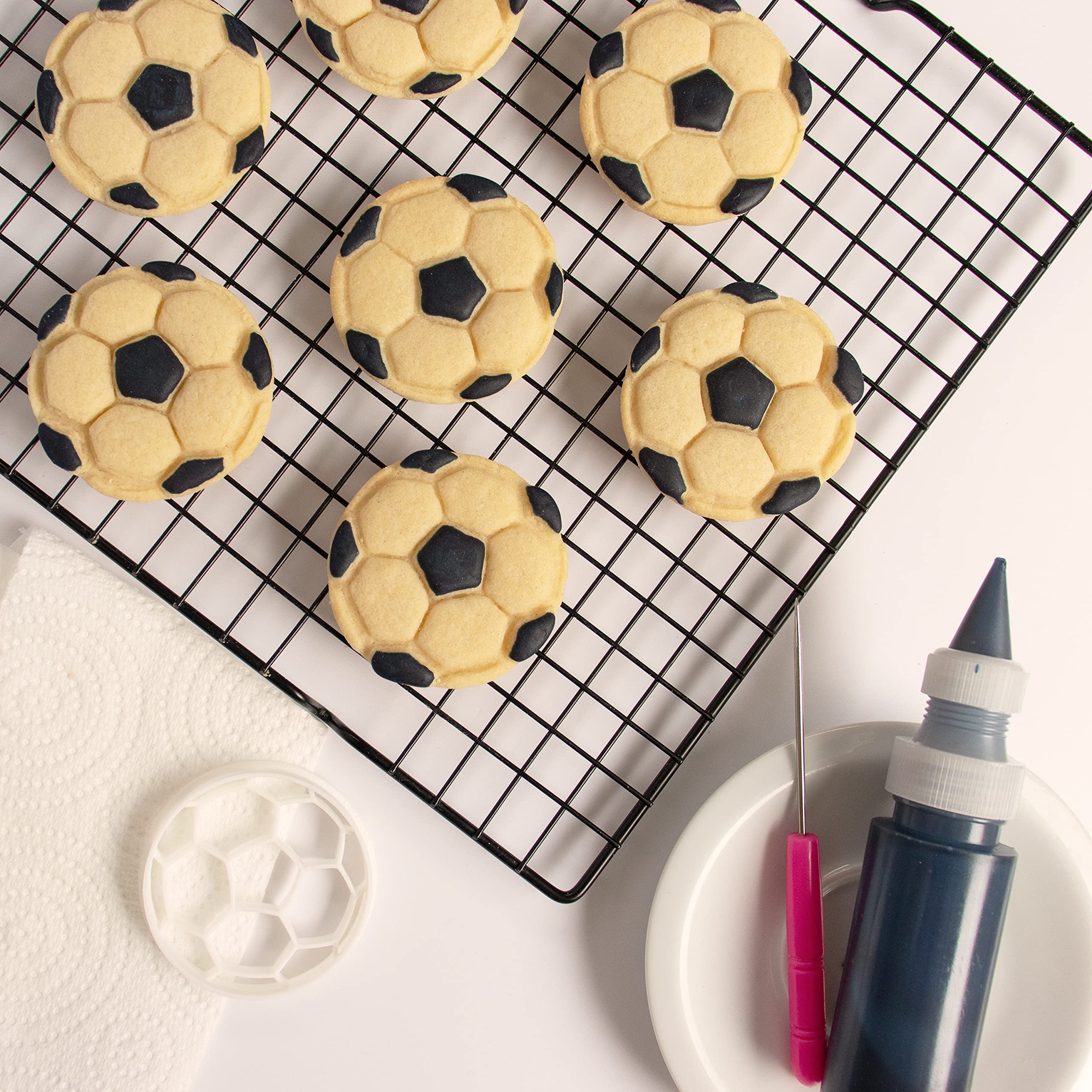Extra Small Soccer Ball Cookie Cutter, 1 Piece - Bakerlogy