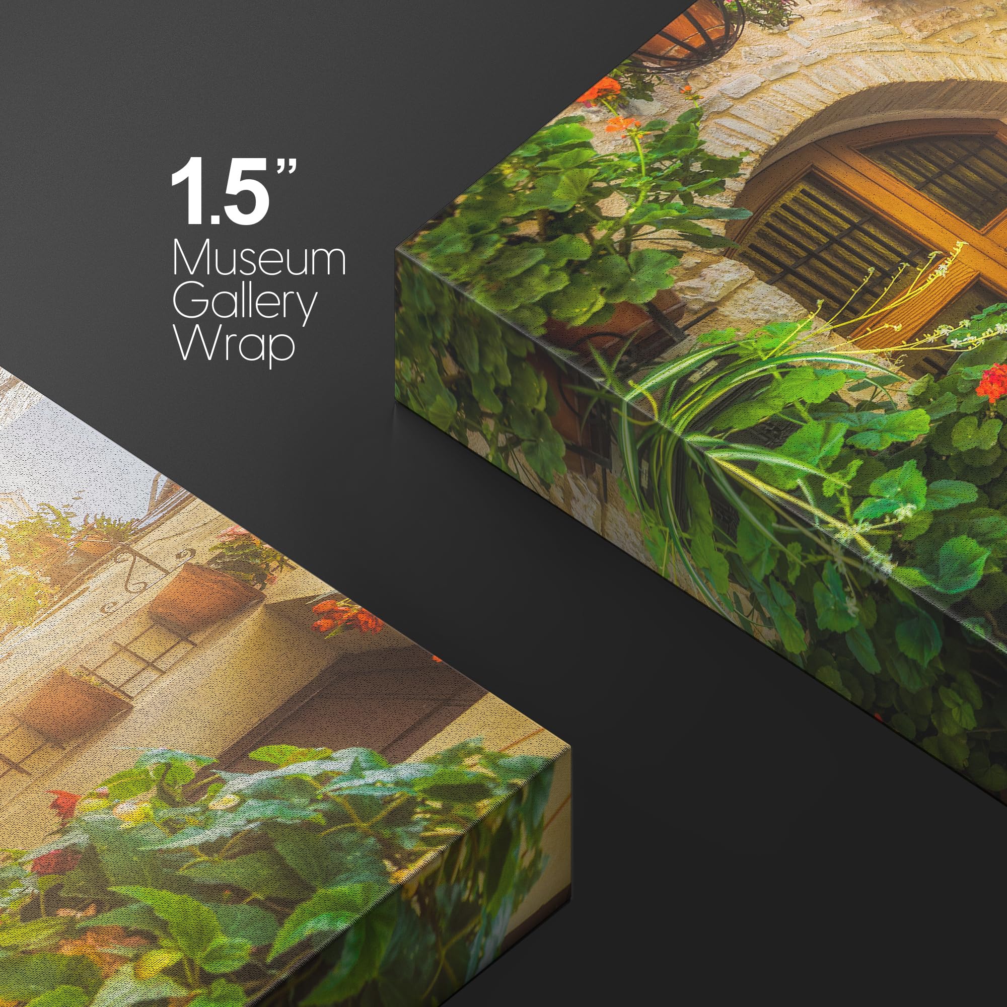 Wall26 Canvas Print Wall Art Floral Botanical Garden Italian Cityscape Nature Wilderness Photography Realism Rustic Scenic Lands