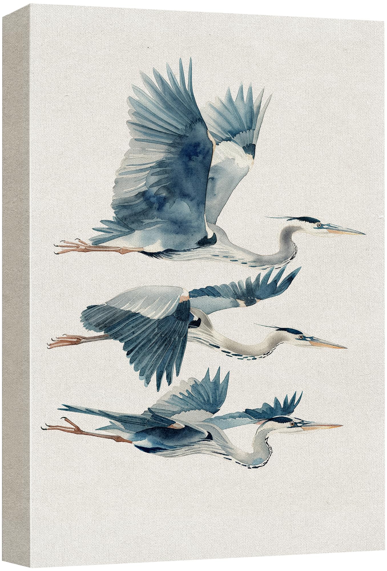 Wall26 Canvas Print Wall Art Flight Of The Cranes Graceful Bird In Motion Illustrations Modern Art Decorative Multicolor Zen Rus