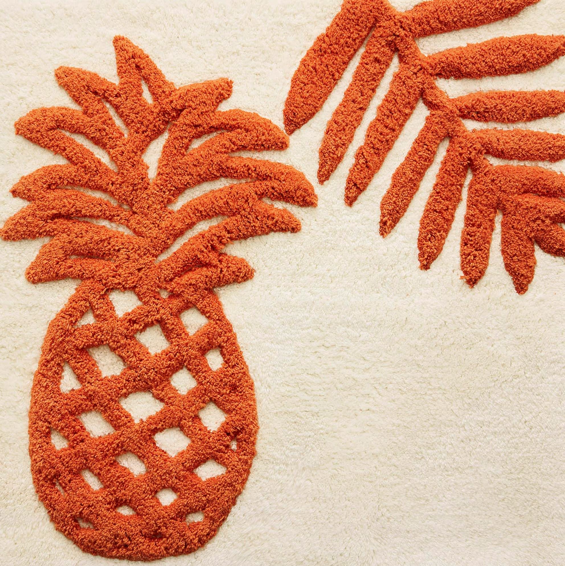 Tommy Bahama Cotton Bath Mat, Highly Absorbent, 20" x 30", Batik Pineapple Orange, Coastal Inspired Design