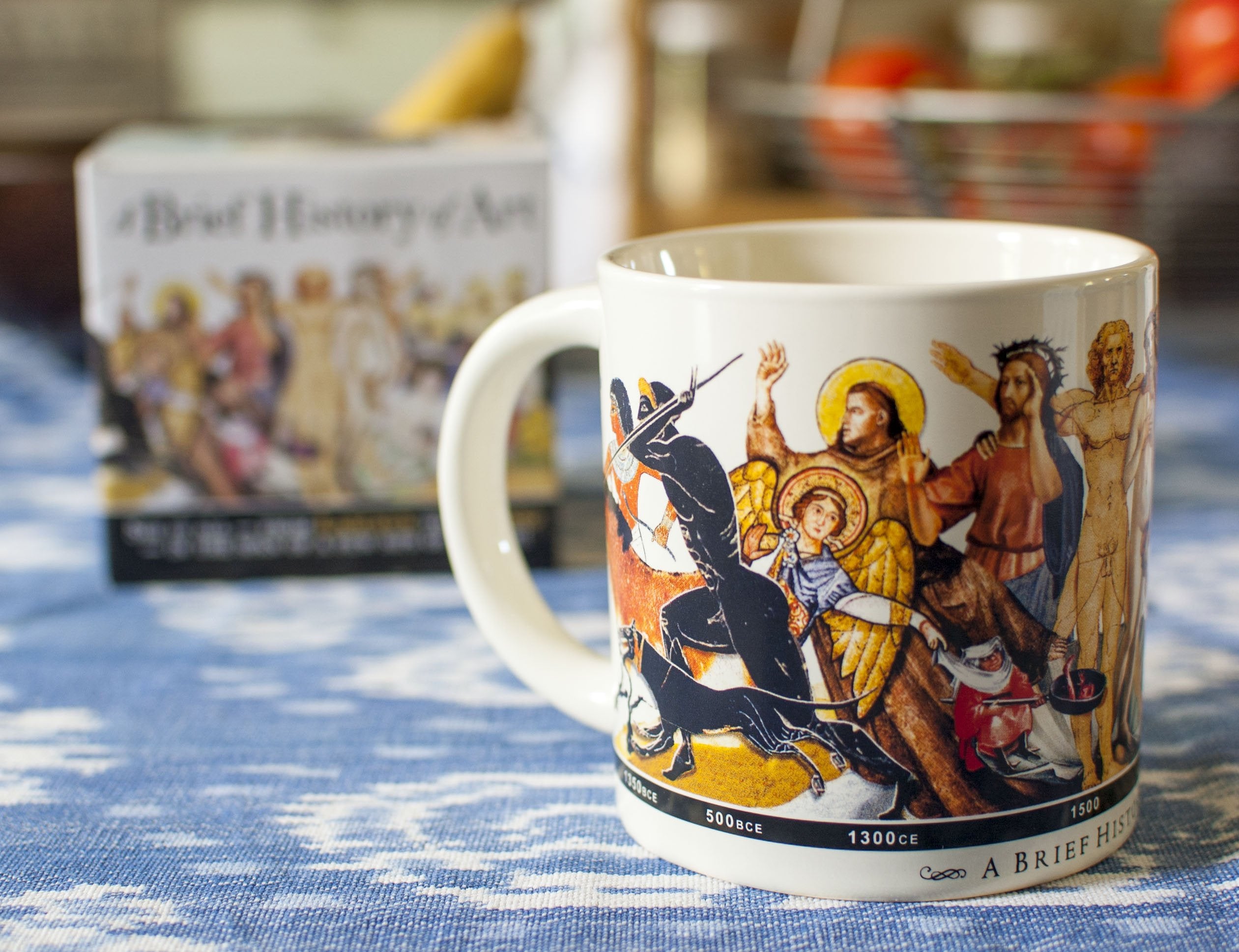 Brief History Of Art Coffee Mug - History'S Greatest Masterpieces From Da Vinci To Koons - Comes In A Fun Gift Box