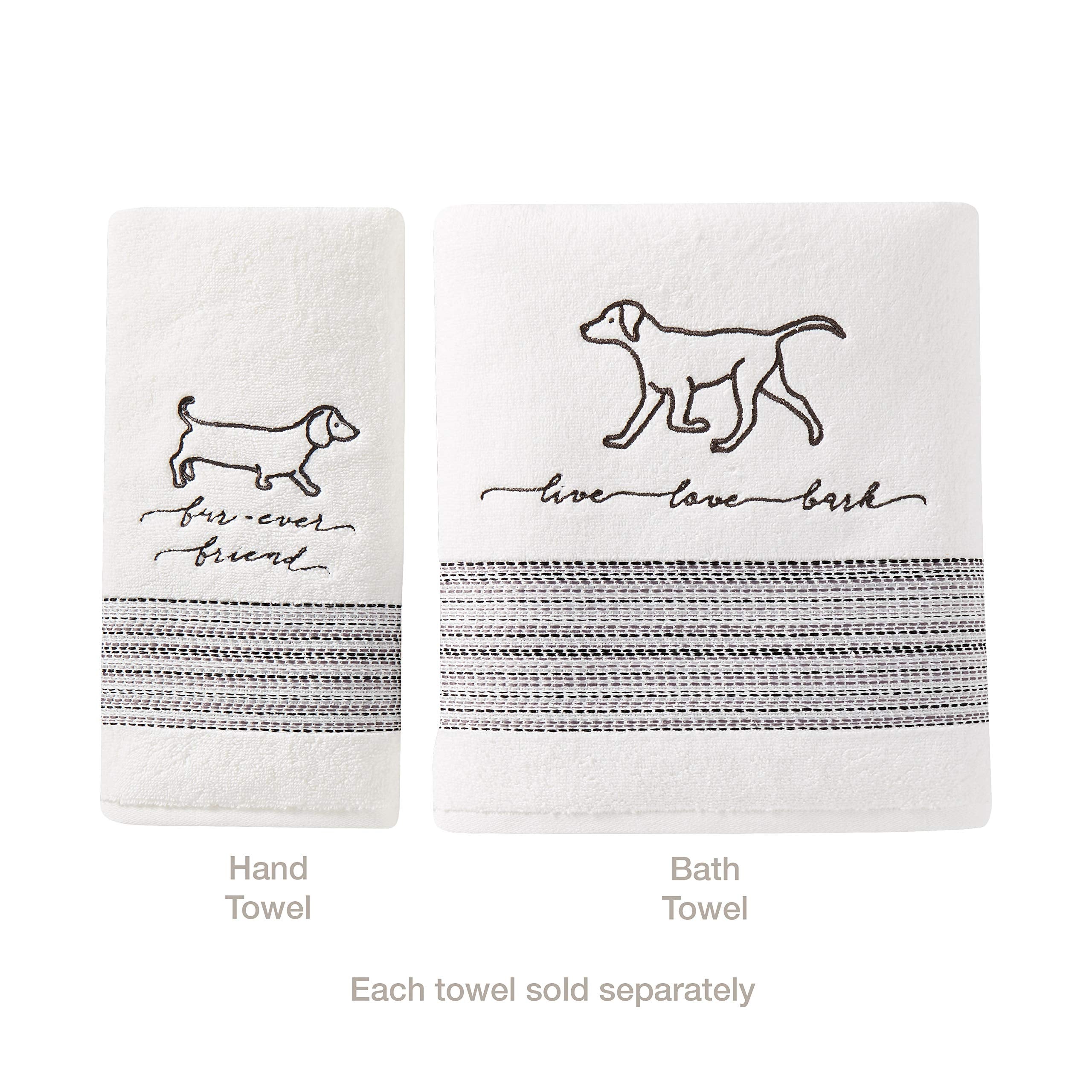 Skl Home By Saturday Knight Ltd. Fur Ever Friends Bath Towel, White