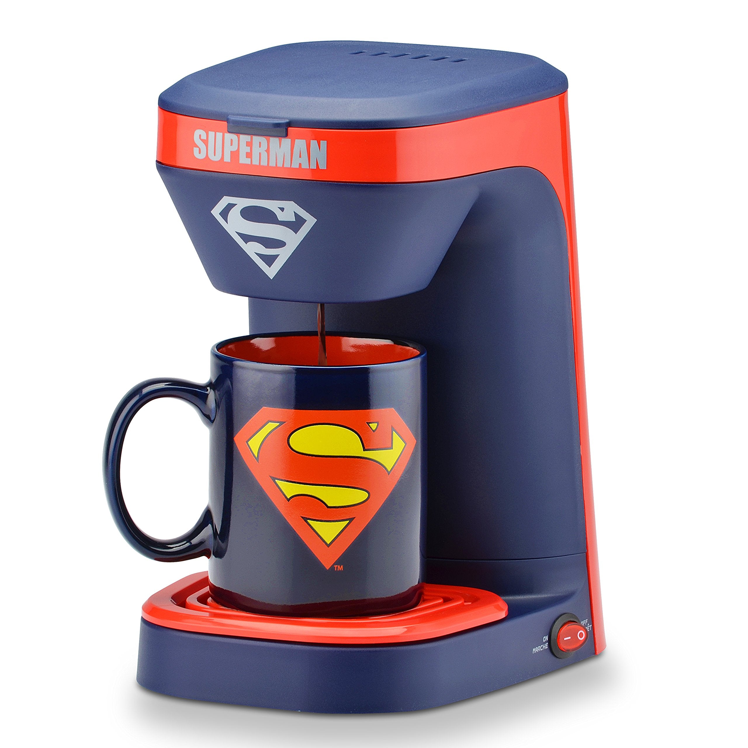 Dc Superman 1-Cup Coffee Maker With Mug