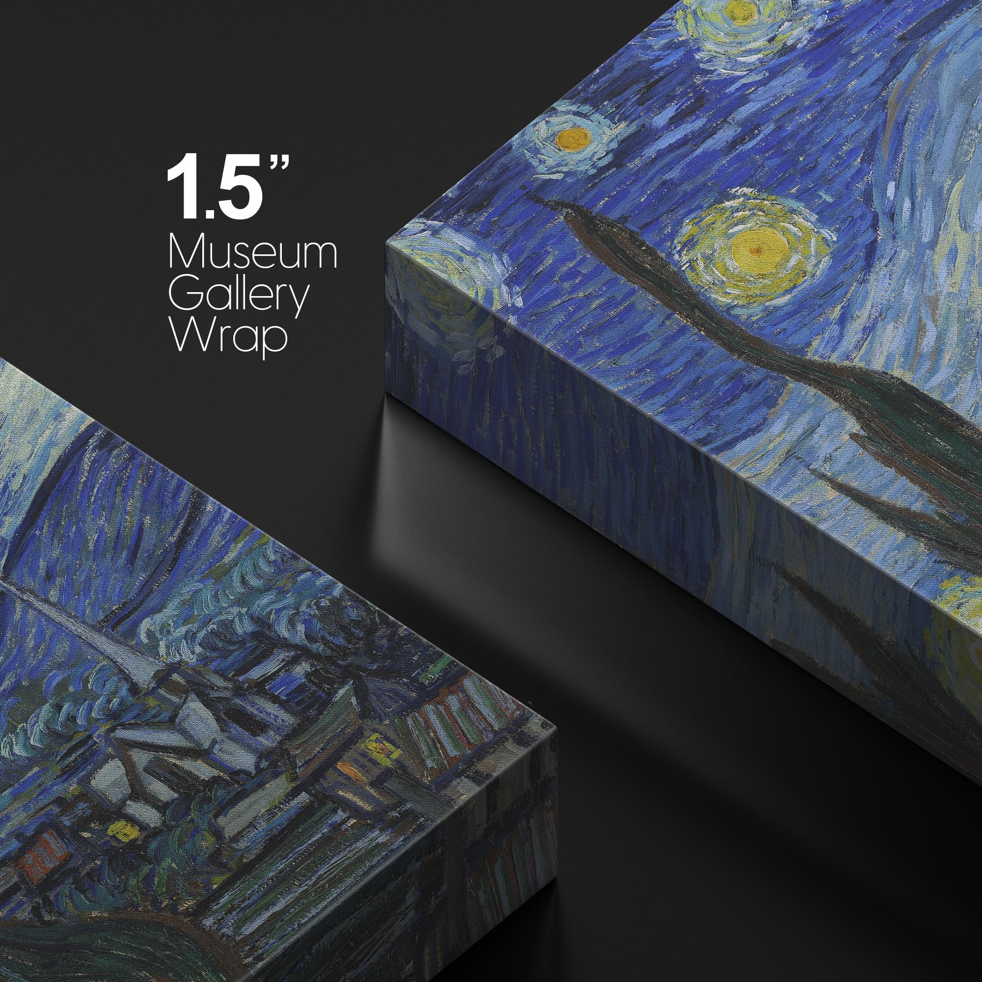 Wall26 Canvas Print Wall Art Starry Night By Vincent Van Gogh Nature Wilderness Illustrations Modern Art Decorative Floral Botan